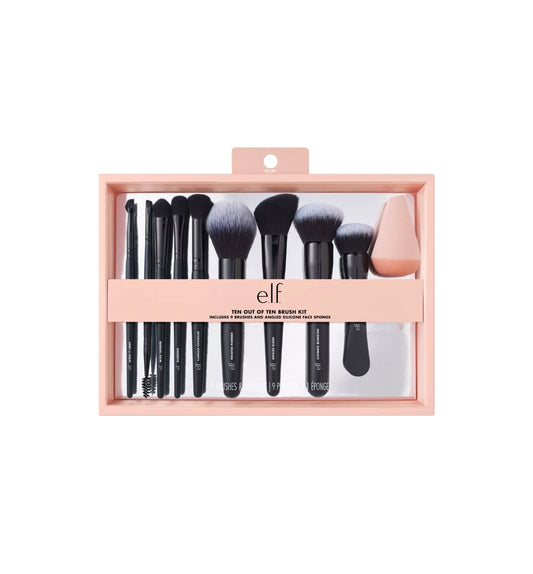 Elf- Ten Out of Ten Makeup Brush Kit