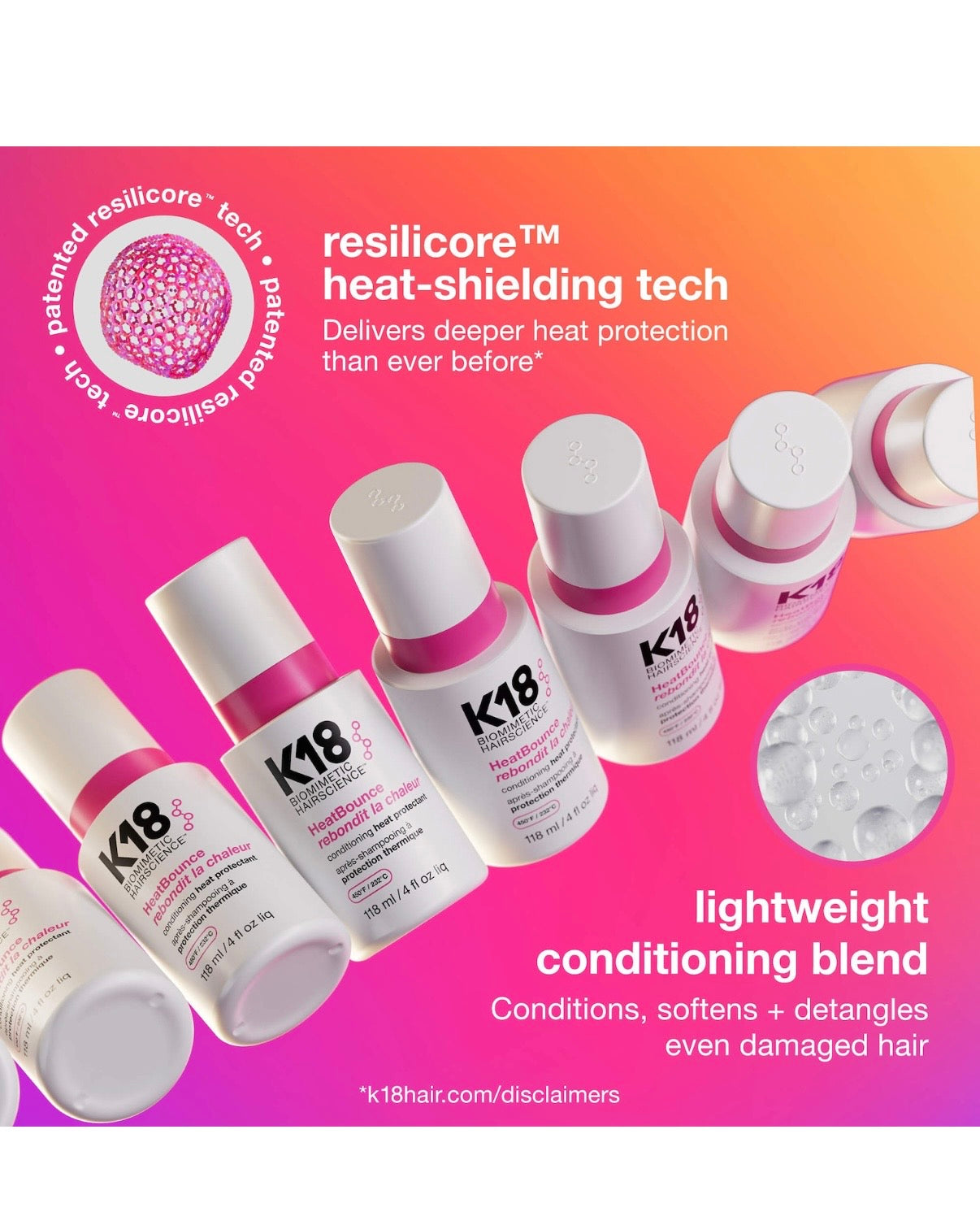 K18- HeatBounce™ Leave-In Conditioner Heat Protectant