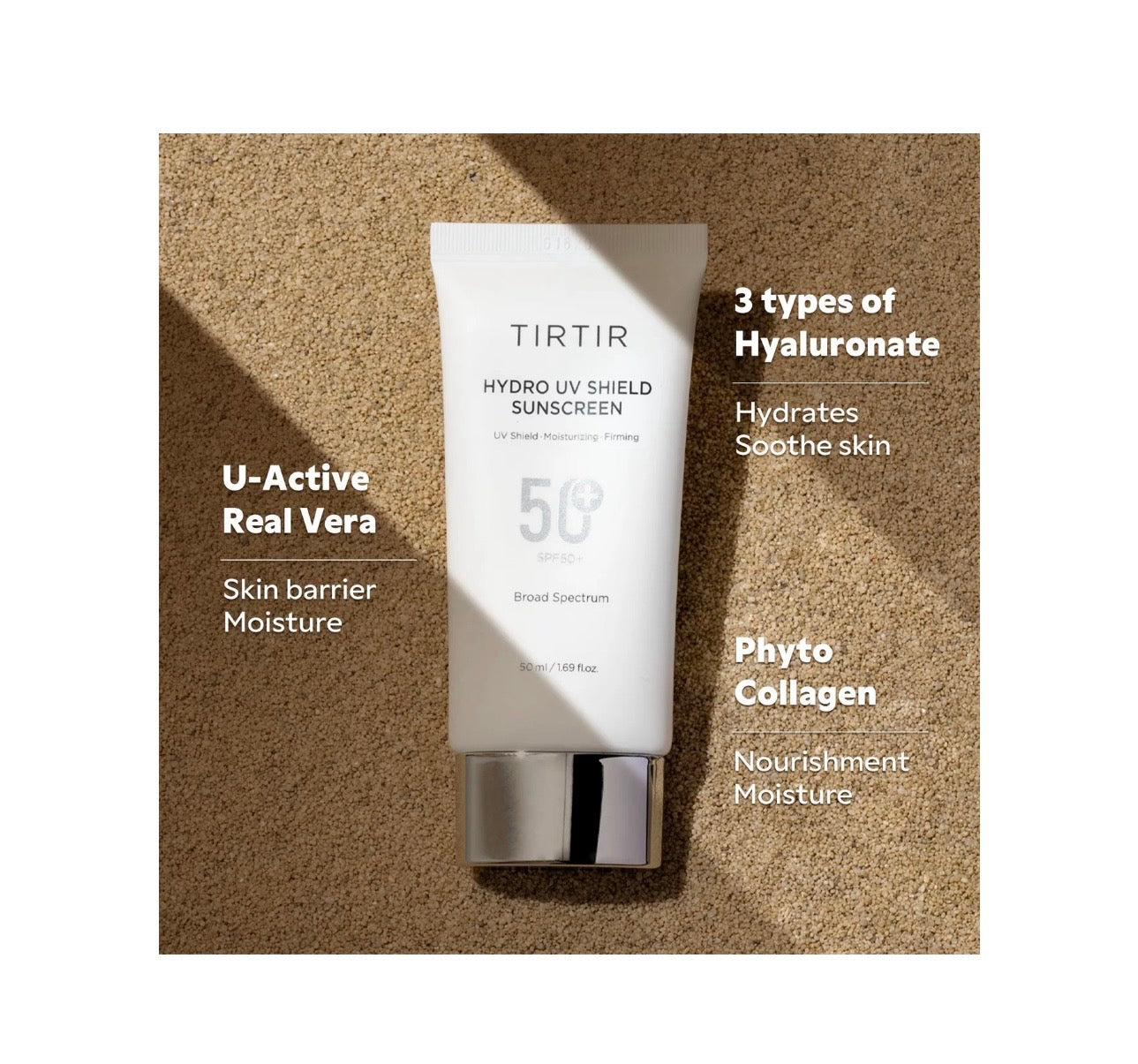 TIRTIR- Hydro UV Shield Sunscreen SPF 50+ Broad Spectrum