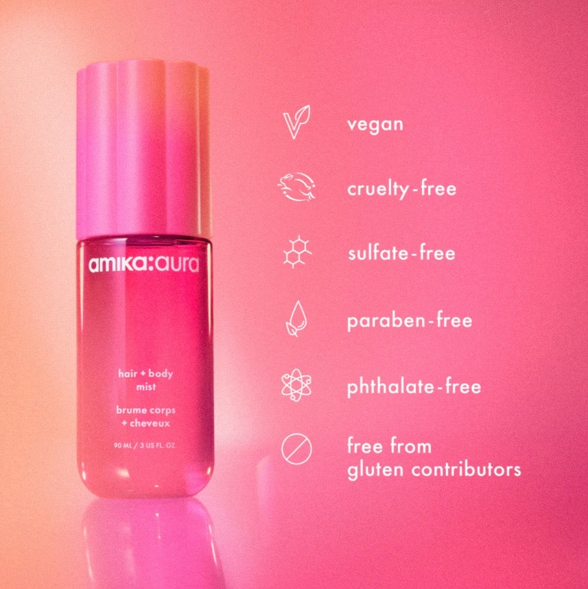 Amika-Aura Hair And Body Mist With Vanilla & Pink Grapefruit
