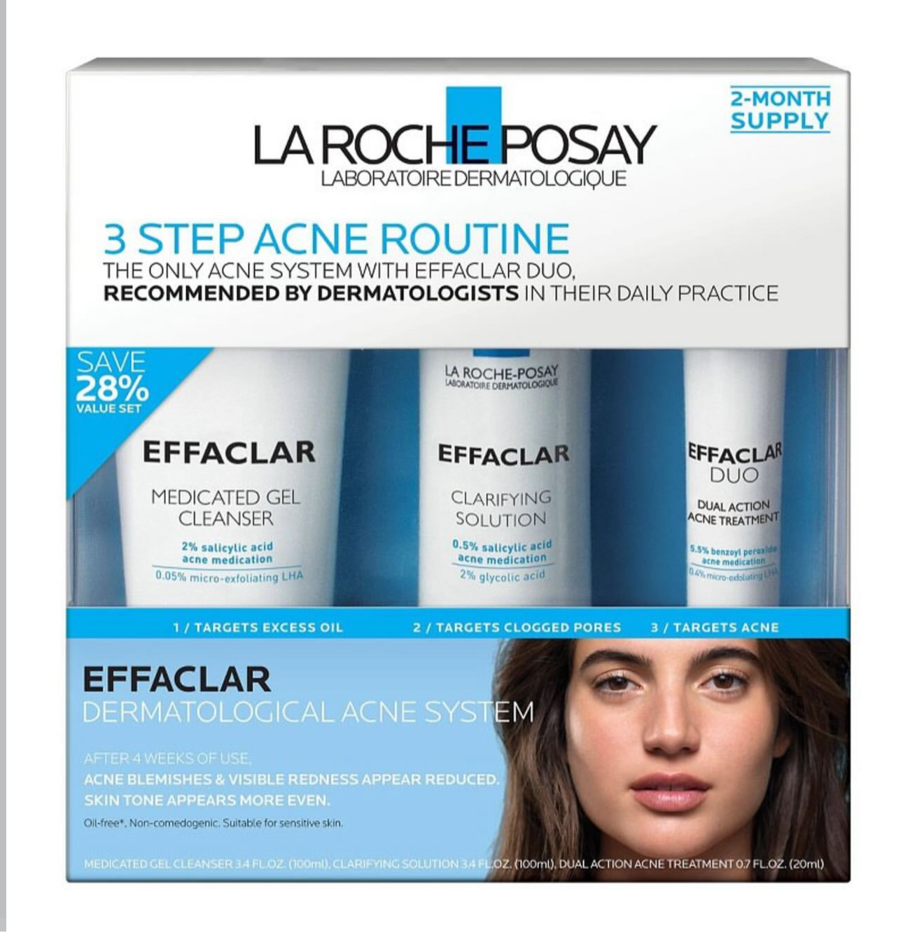 LA ROCHE POSAY-EFFACLAR
DERMATOLOGICAL ACNE SYSTEM