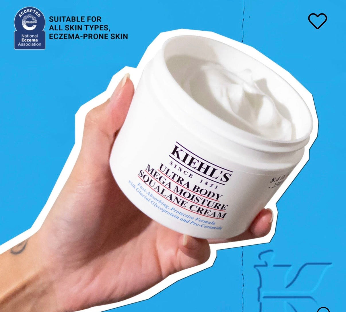 Kiehl’s- 2-Piece Mini 30mL Ultra Body Mega Moisture Squalane Cream & 30mL Mini Ultra Facial Barrier-Hydrating Cleanser Set