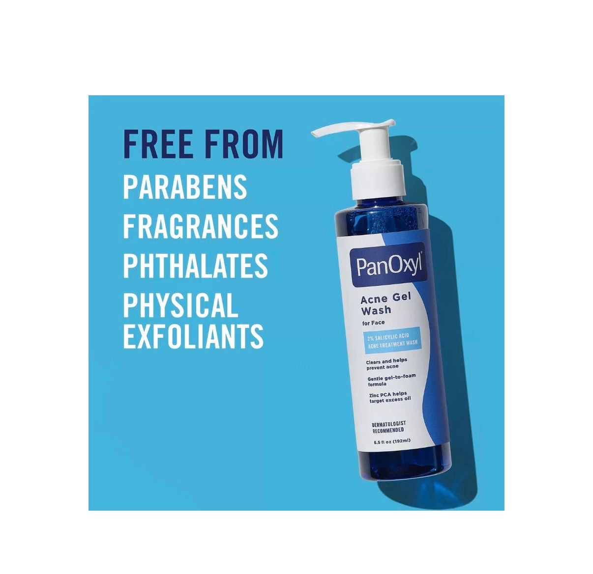 PanOxyl- Acne Gel Wash for Face with Salicylic Acid
