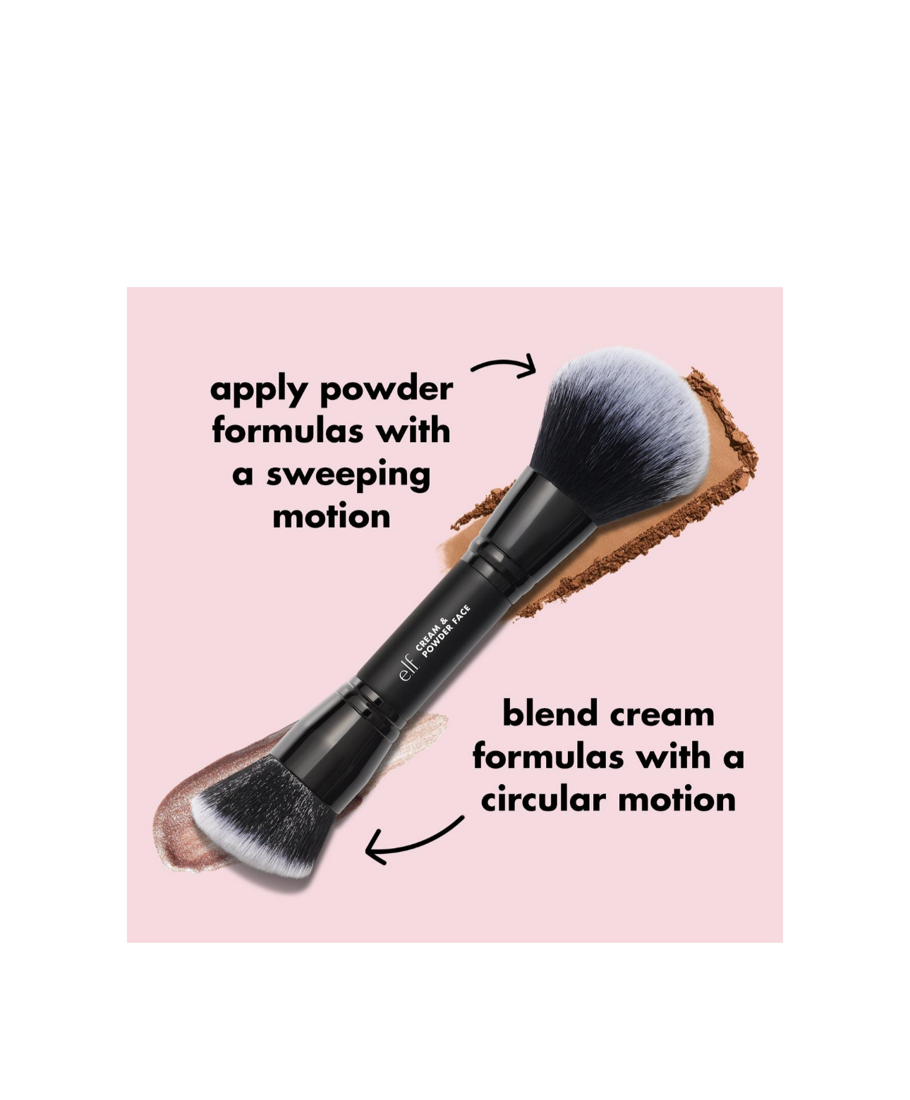 Elf- Cream & Powder Face Brush