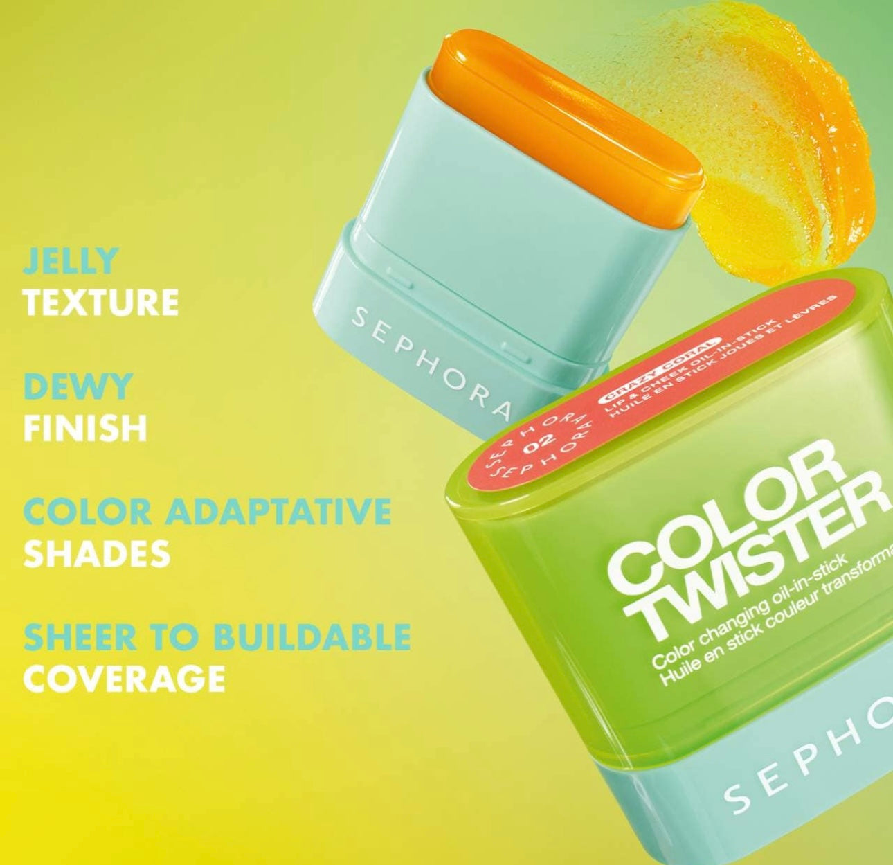 Sephora- Color Twister Color Changing Oil-in-Stick for Lip + Cheek