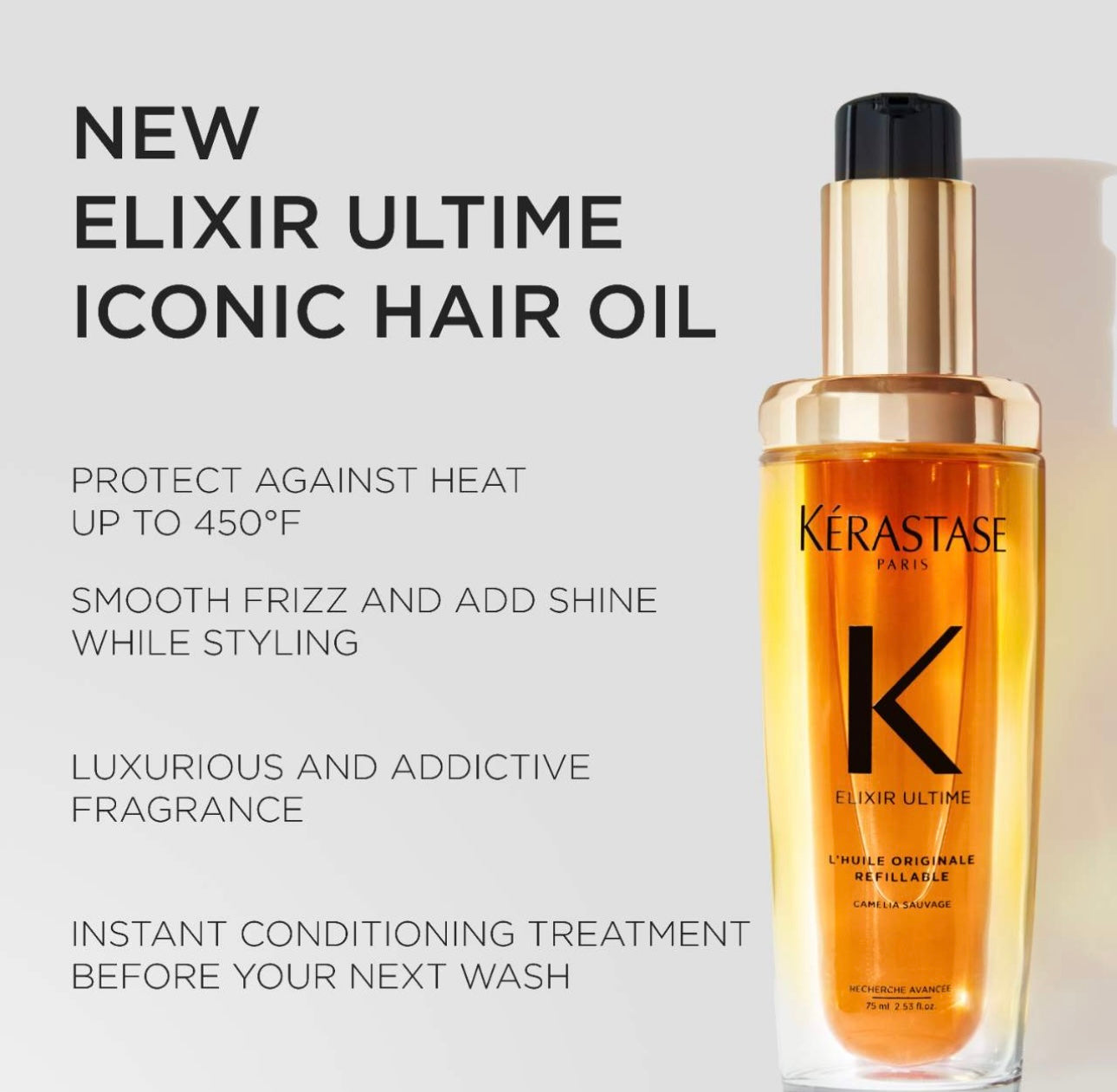 KÉRASTASE- Elixir Ultime Refillable Hydrating Hair Oil for Shine