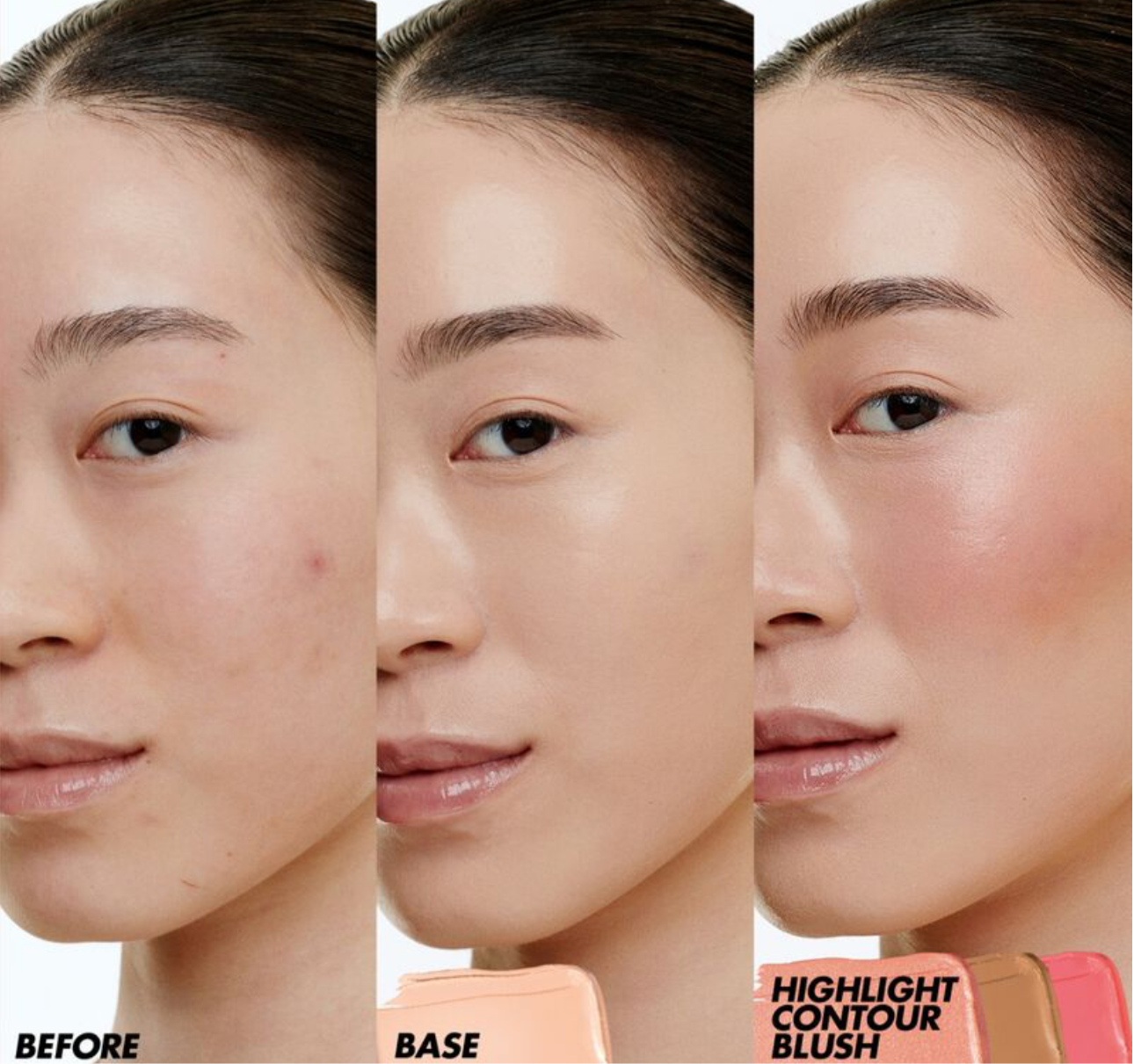 Make Up For Ever- HD SKIN FACE ESSENTIALS PALETTE WITH HIGHLIGHTERS- MULTIUSE CREAM FOUNDATION, BLUSH & HIGHLIGHT PALETTE