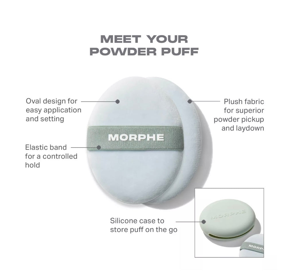 Morphe- All Set Touch-Up Powder Puff Plus Case