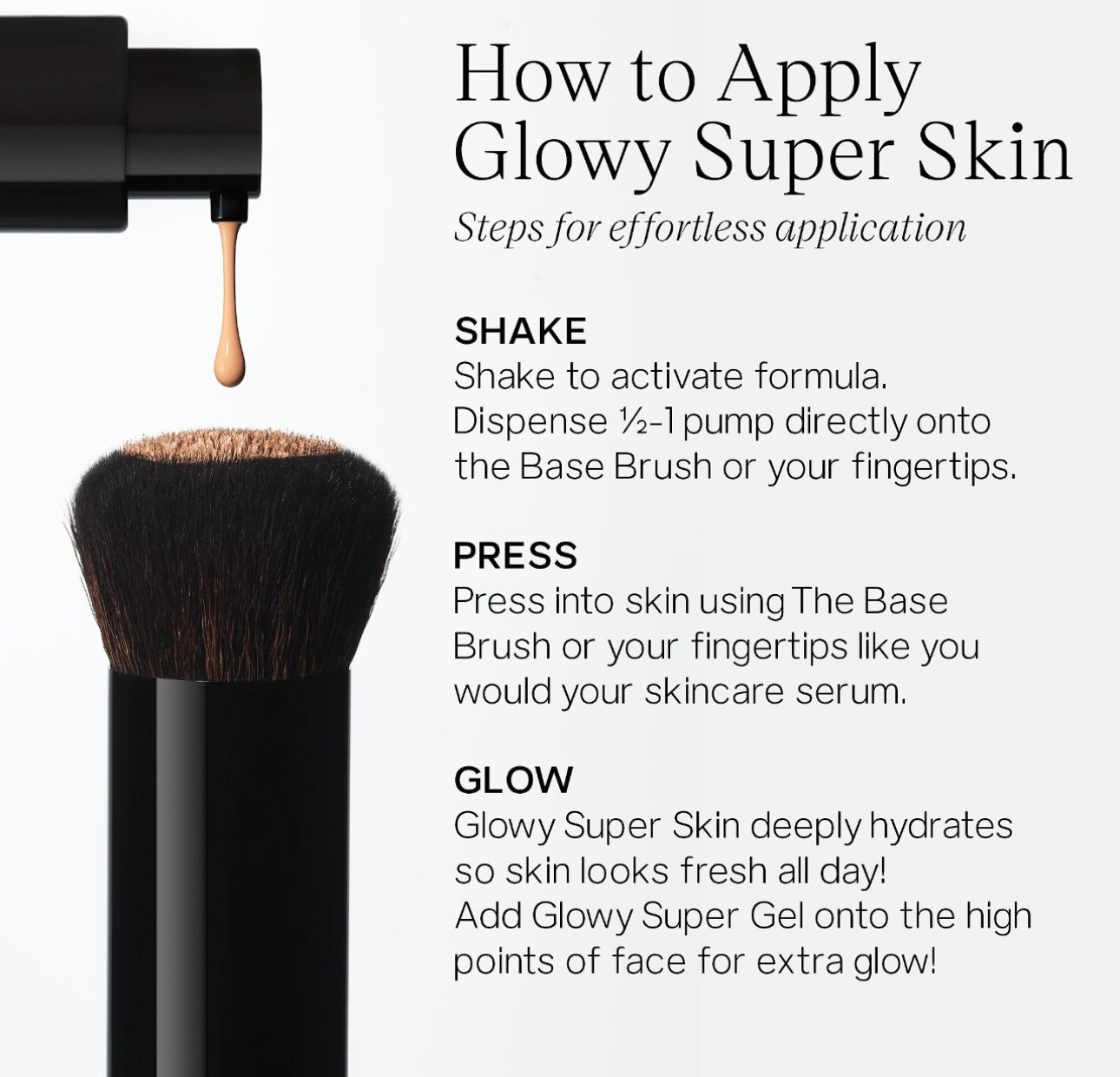 Saie-Glowy Super Skin Tint Foundation with Hyaluronic Acid
