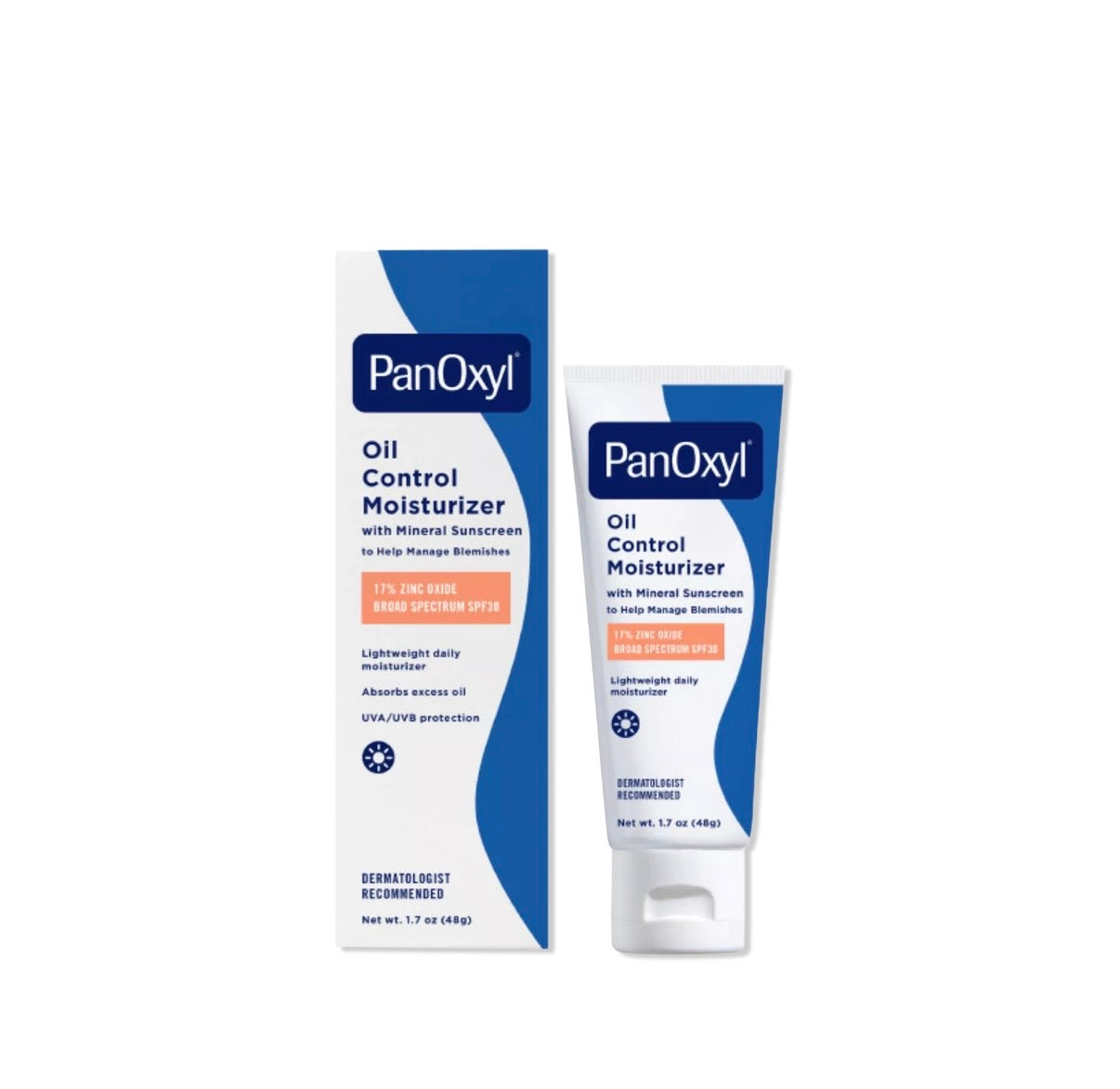 PanOxyl- Oil Control Moisturizer with Broad Spectrum SPF 30 Mineral Sunscreen