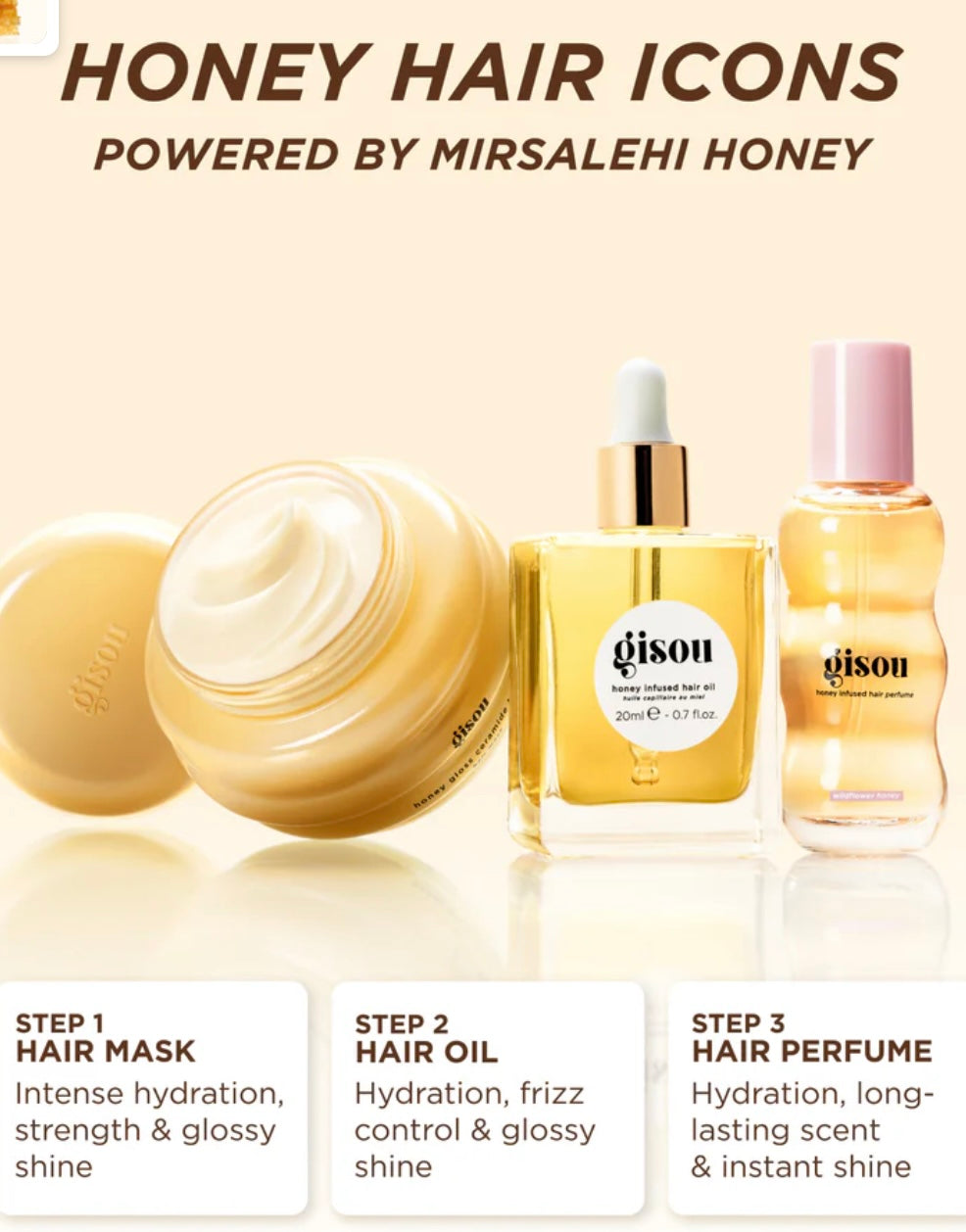 Gisou- Honey Hair Icons Set