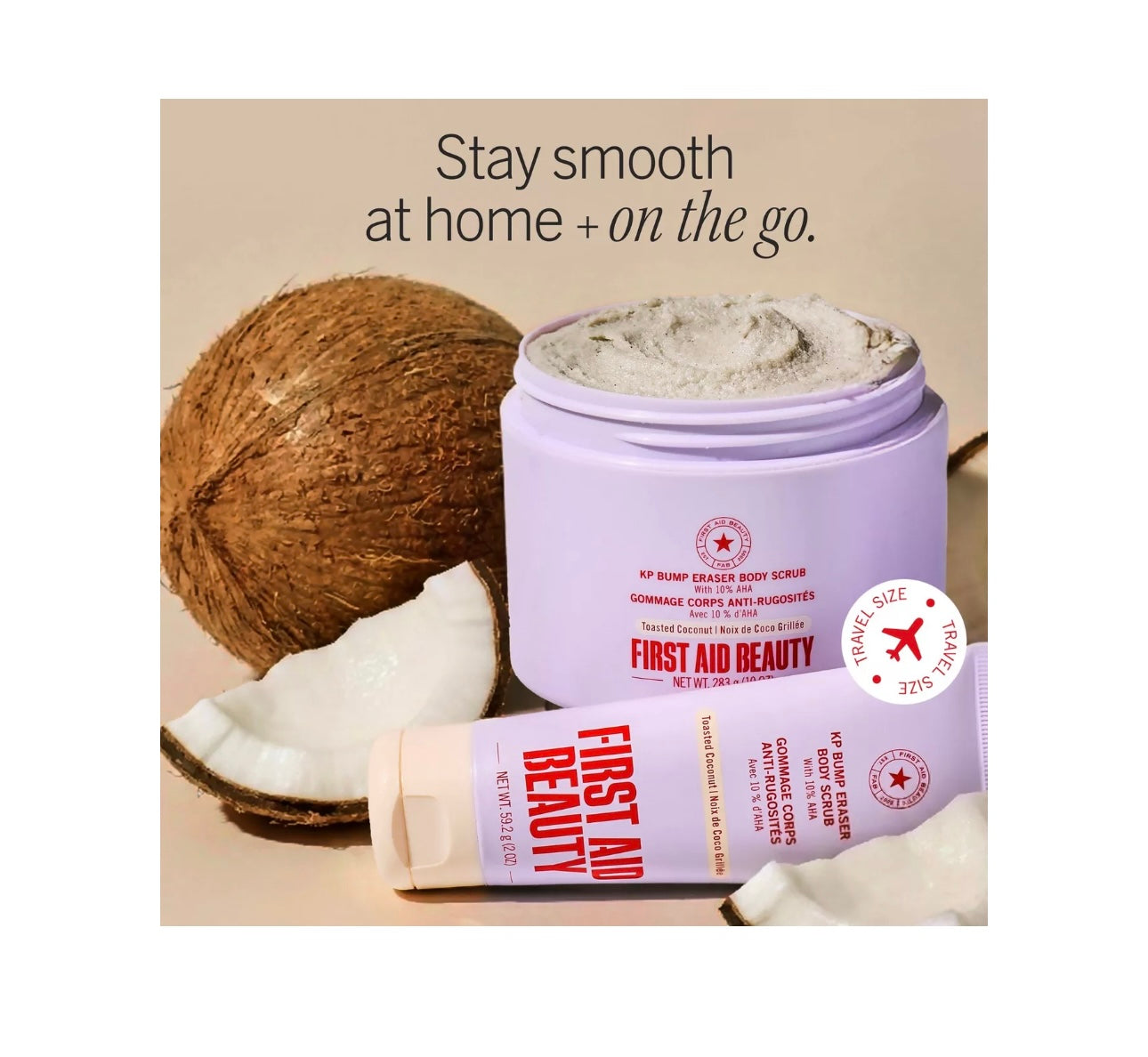 First Aid Beauty- KP Bump Eraser Body Scrub & Exfoliater with 10% AHA