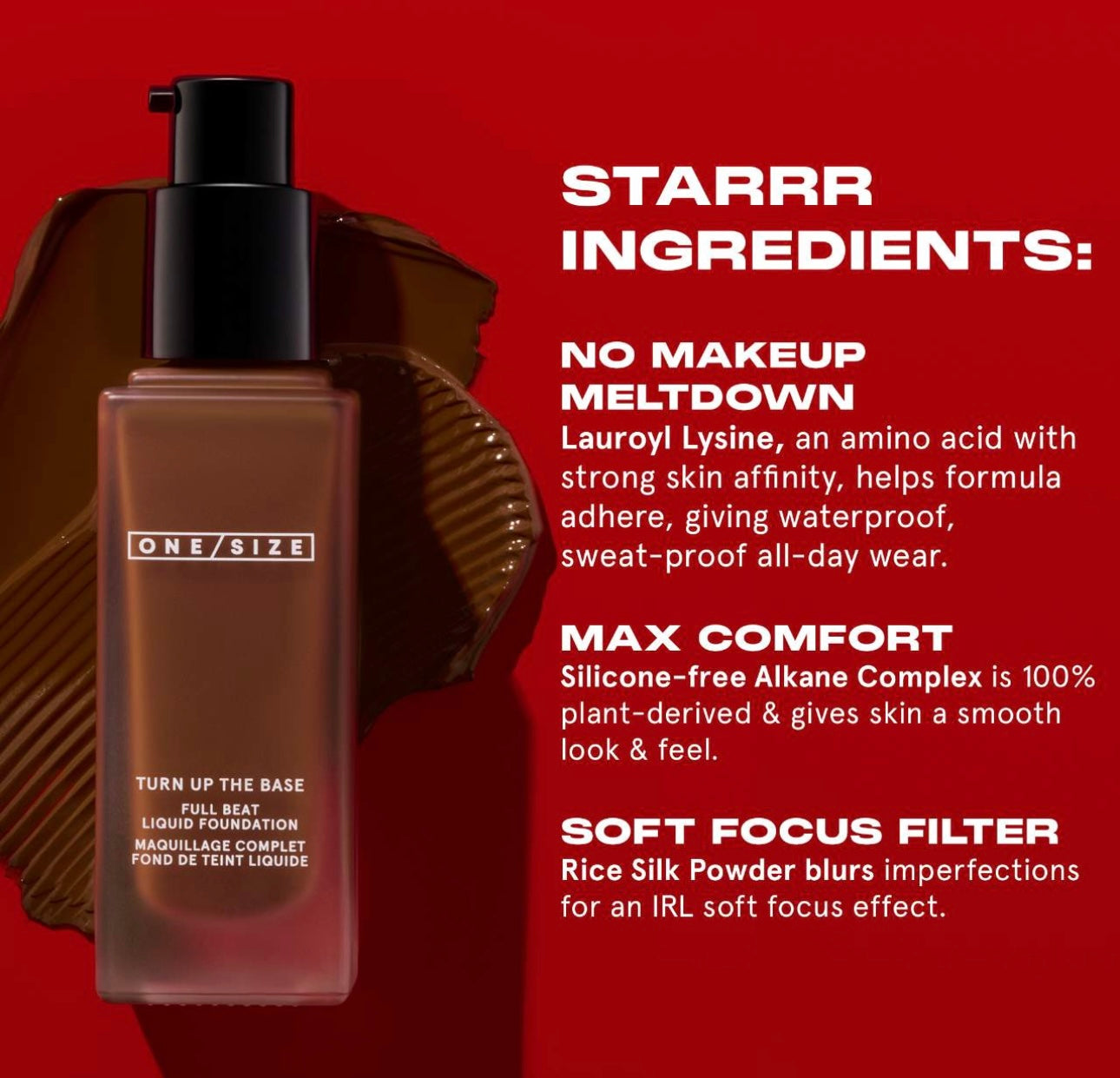 ONE/SIZE- BY PATRICK STARRR Turn Up the Base Full Coverage Beat Waterproof Liquid Foundation