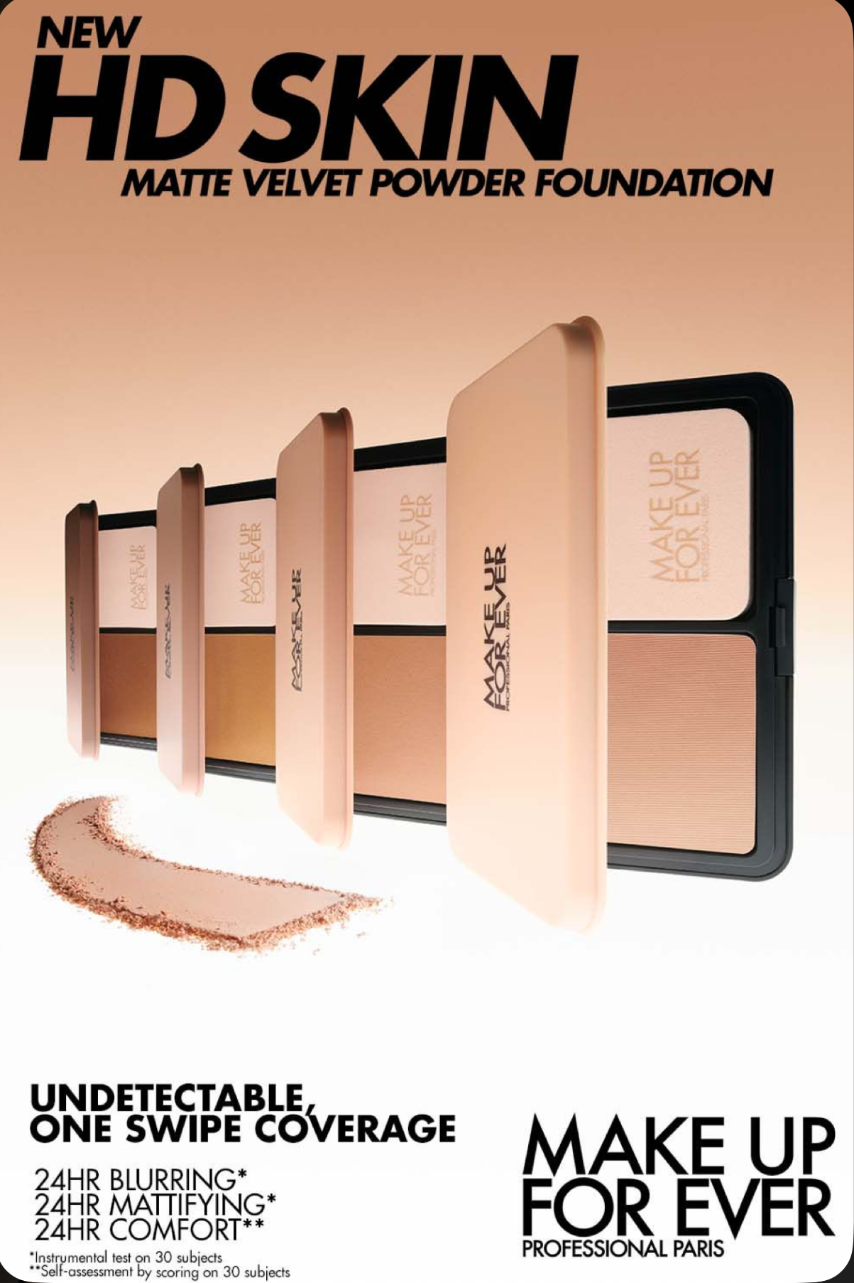 MAKE UP FOR EVER- HD Skin Matte Velvet Blurring Powder Foundation/Setting Powder (Multi-Use)