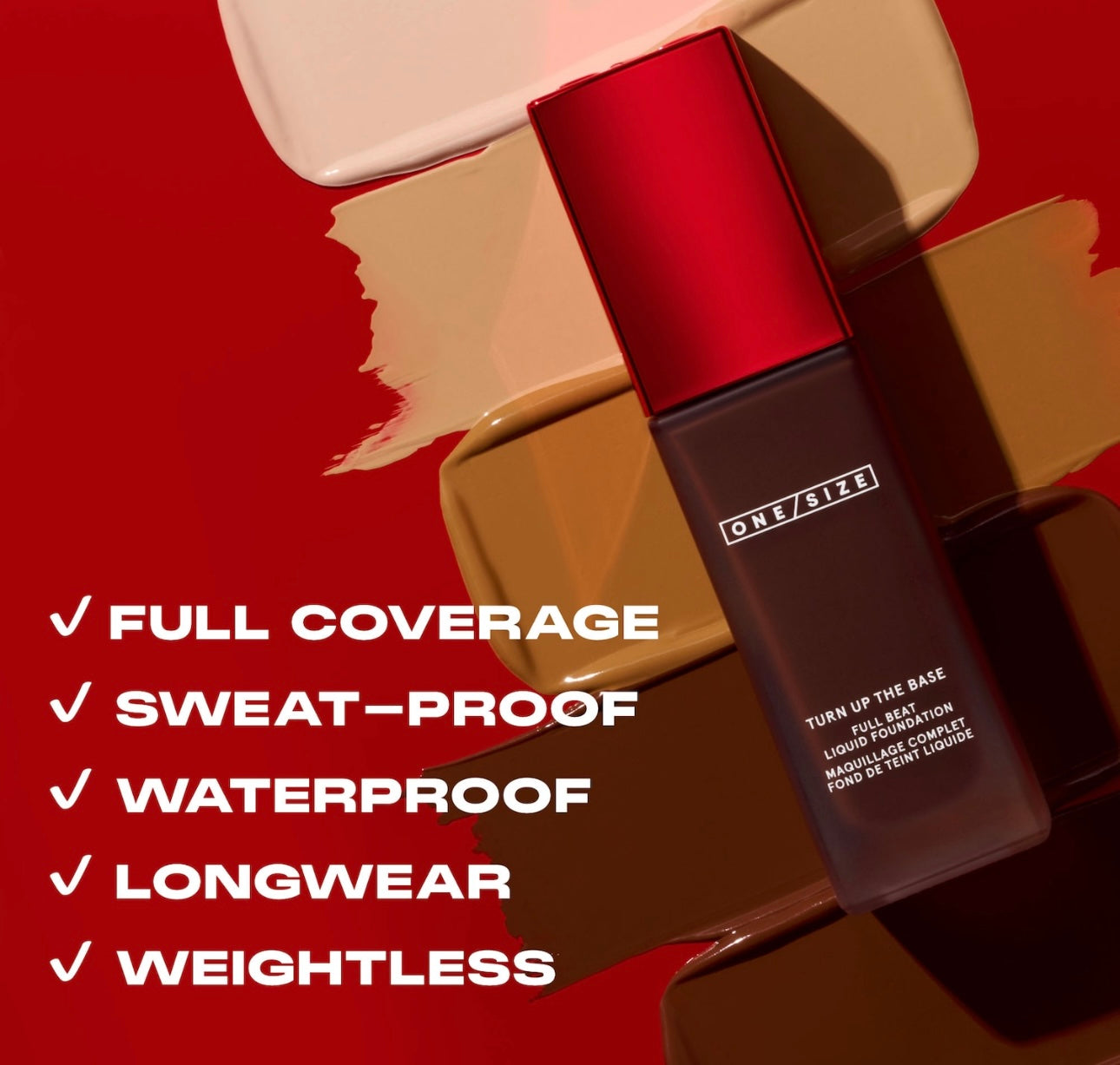 ONE/SIZE- BY PATRICK STARRR Turn Up the Base Full Coverage Beat Waterproof Liquid Foundation