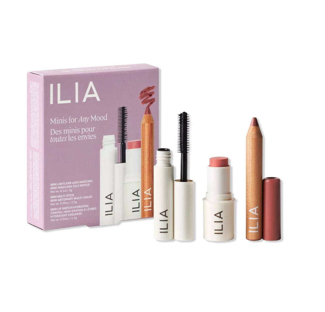 ILIA- Minis For Any Mood - Clean Travel
Makeup Set
