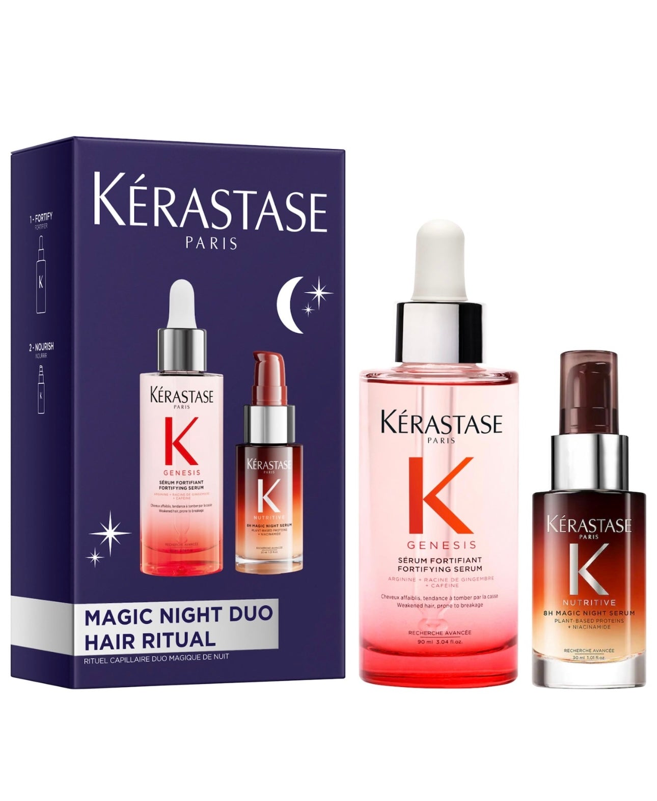 KÉRASTASE- Genesis Serum & Mini 8H Magic Night Serum Hair Set