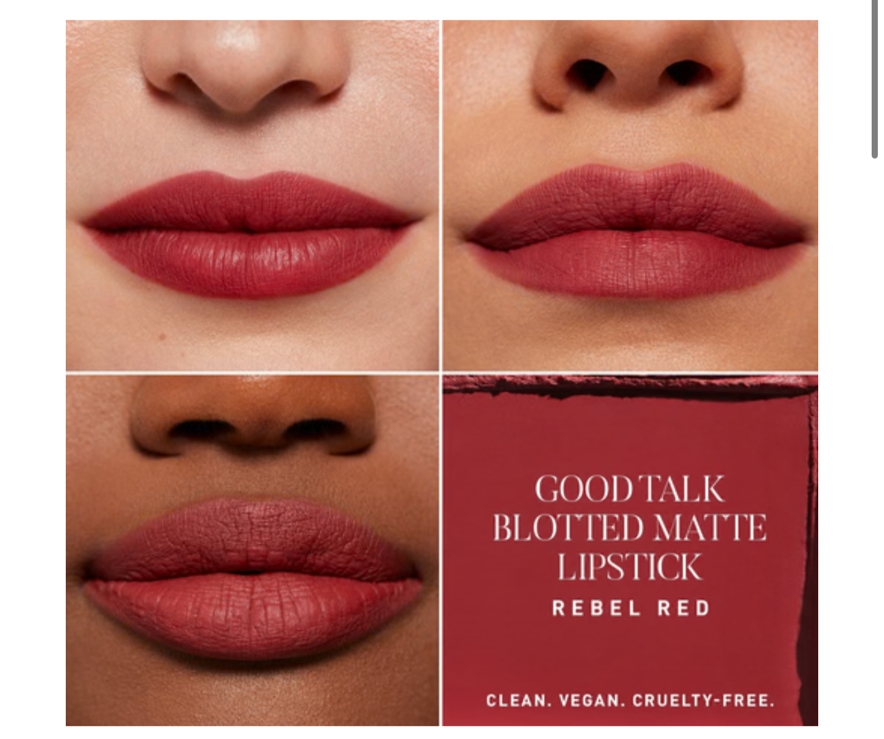Morphe- Good Talk Soft Matte Lipstick-Rebel Red