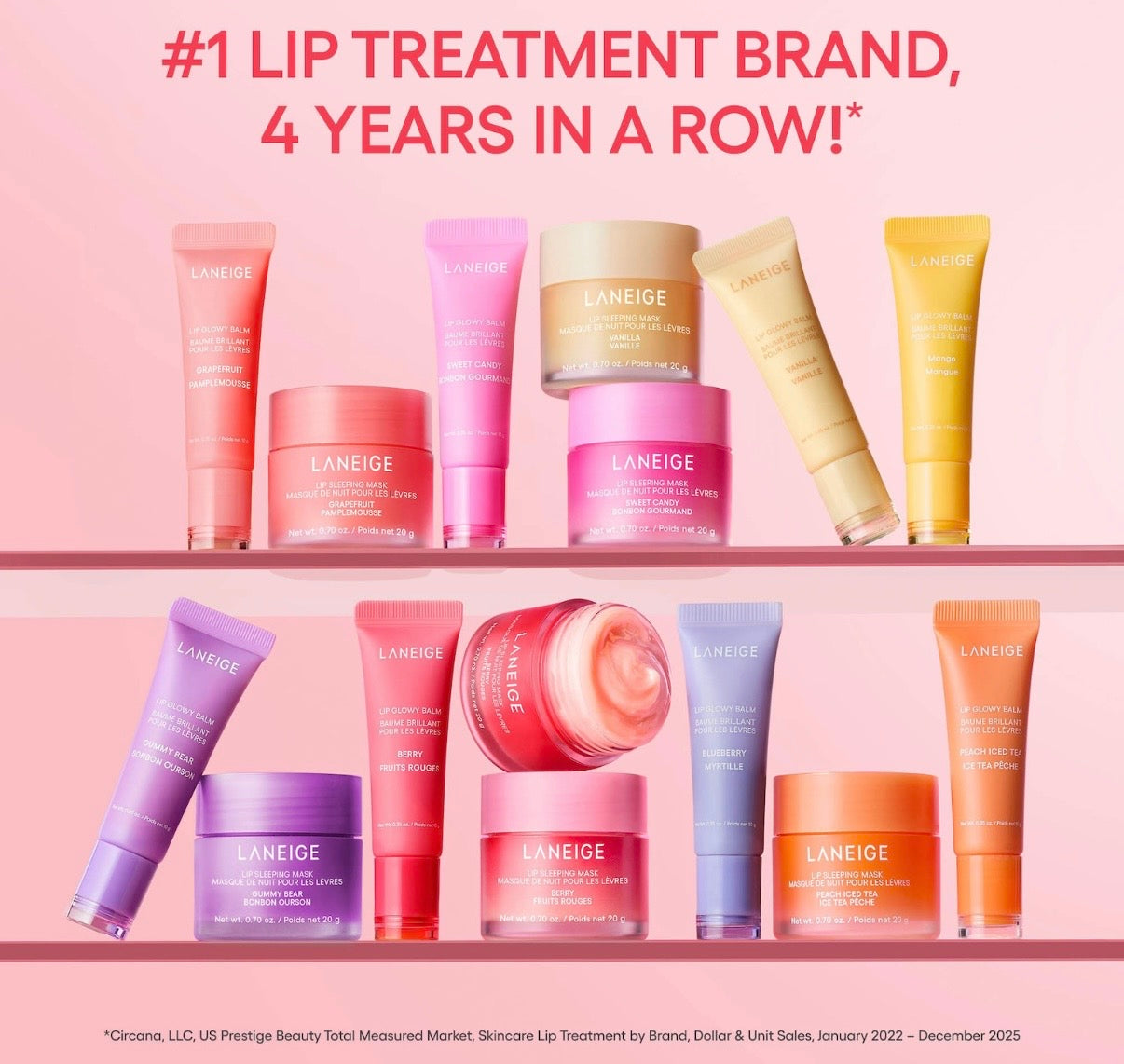 LANEIGE- Midnight Minis Hydrating Lip Sleeping Mask Treatment
