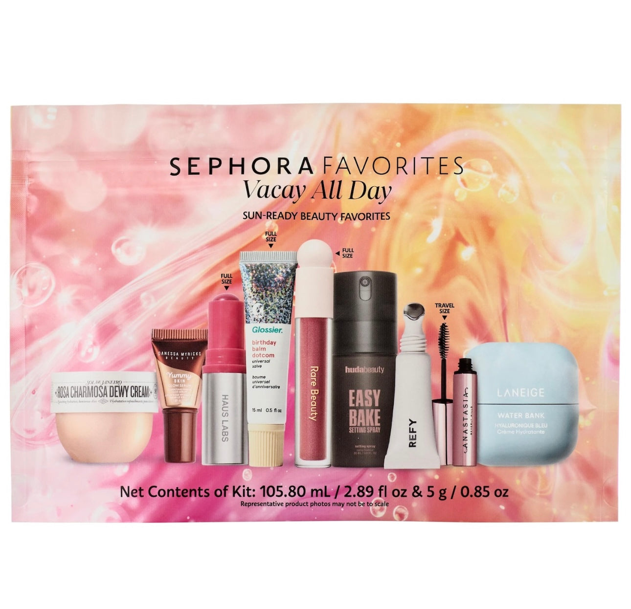 Sephora- Vacay All Day Makeup and Skincare Value Set