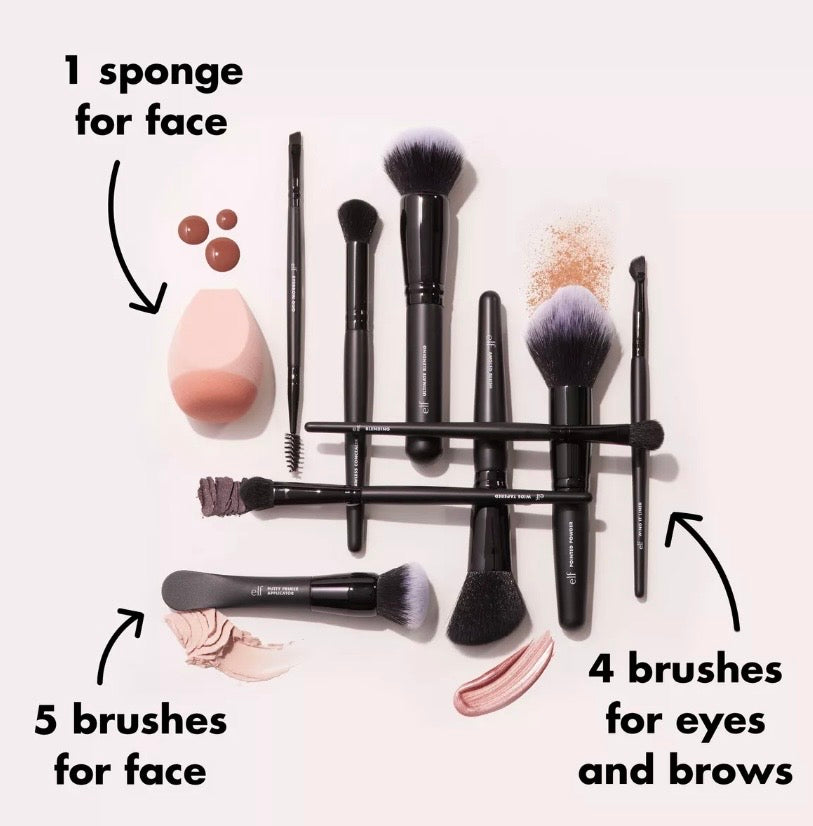 Elf- Ten Out of Ten Makeup Brush Kit