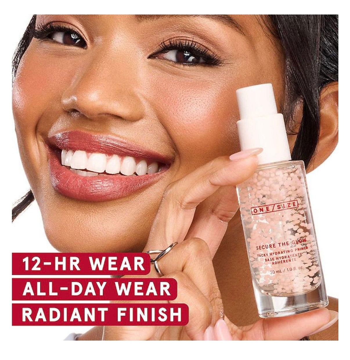 One/Size- Secure the Glow Tacky Hydrating Primer with
BOBA Complex