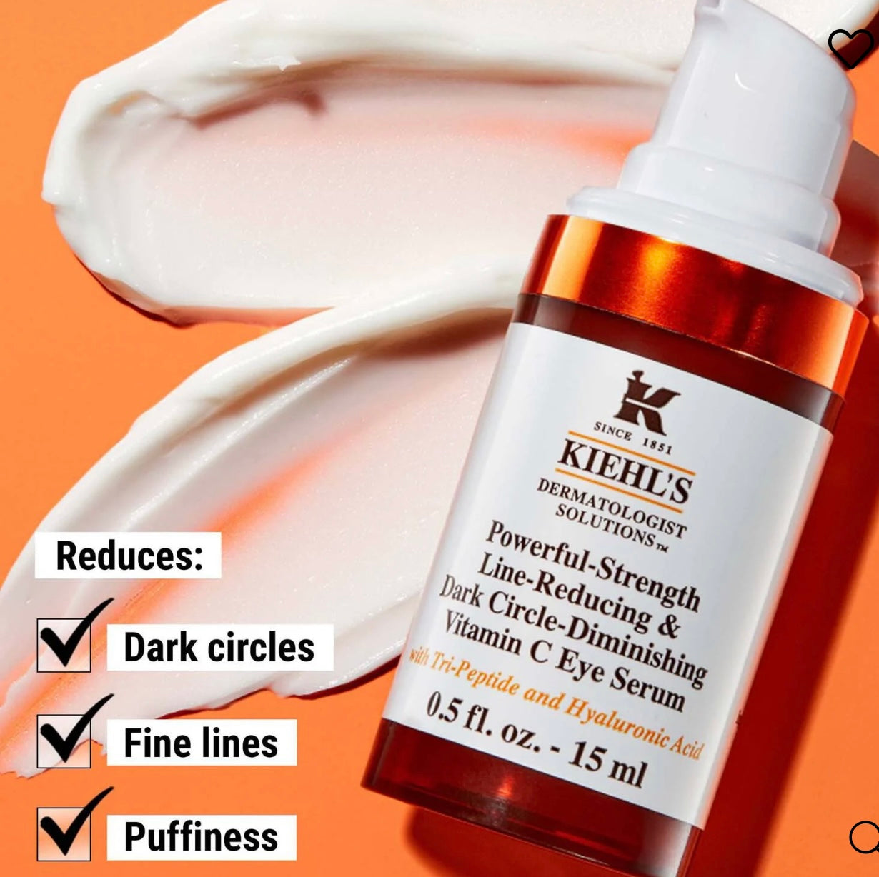 Kiehl’s- Powerful-Strength Dark Circle Reducing Vitamin C Eye Serum