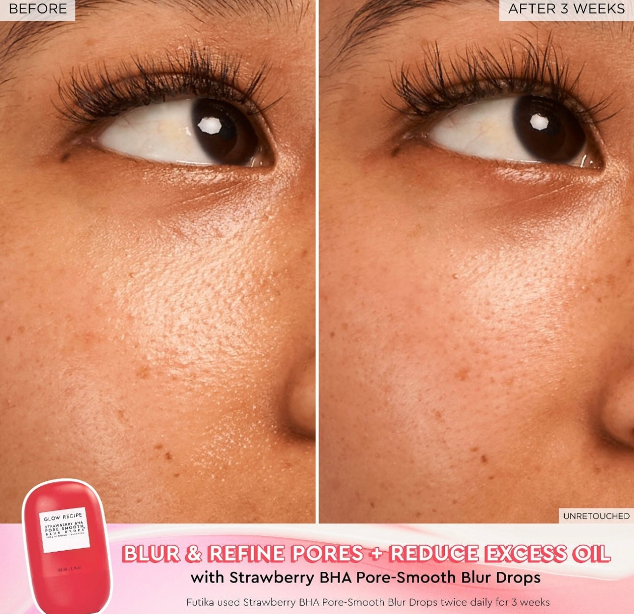 Glow Recipe- STRAWBERRY BHA
PORE - SMOOTH BLUR DROPS™