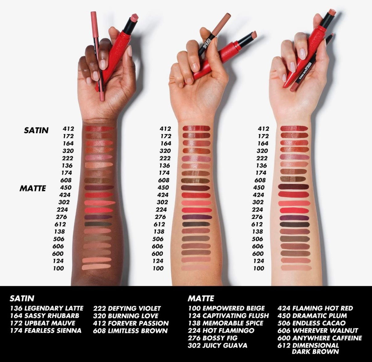 MAKE UP FOR EVER- Rouge Artist For Ever Satin & Matte Lipstick