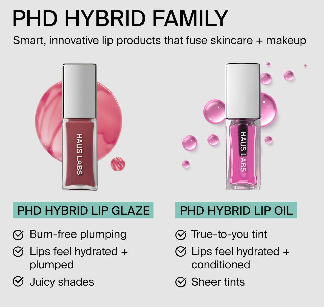 HAUS LABS- PhD Hybrid Hydrating Tinted Lip Oil