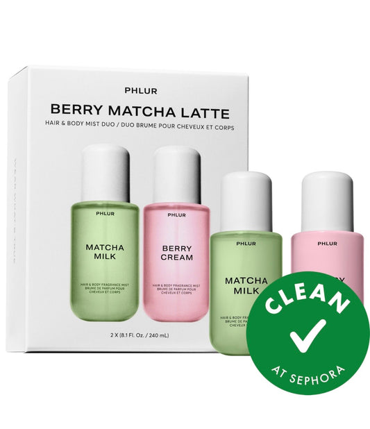 PHLUR- Berry Matcha Latte Body & Hair Set