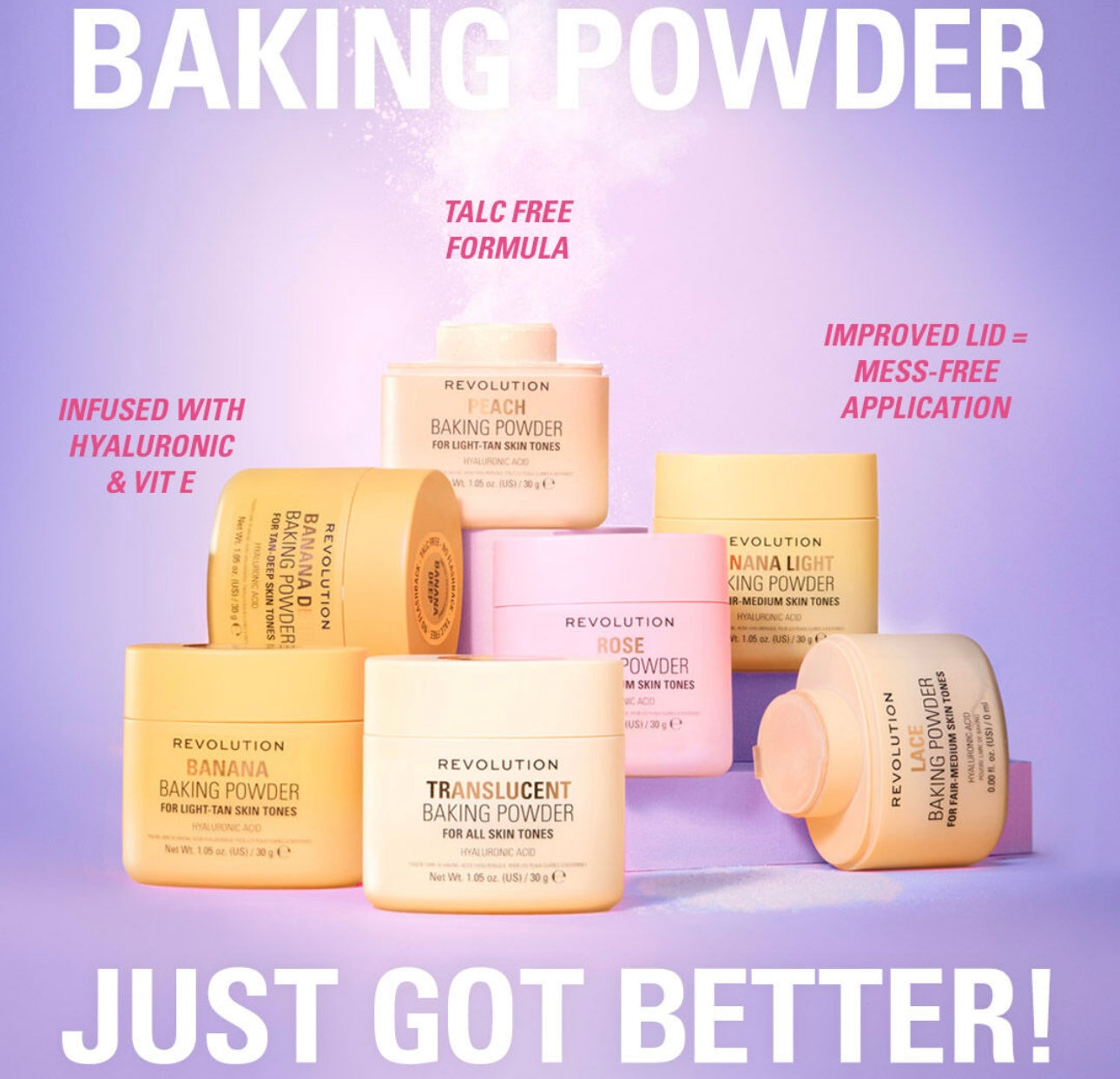 Revolution-Loose Baking Powder
