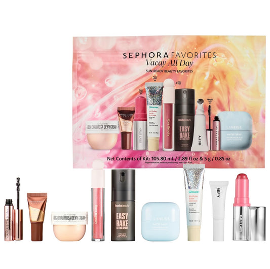 Sephora- Vacay All Day Makeup and Skincare Value Set