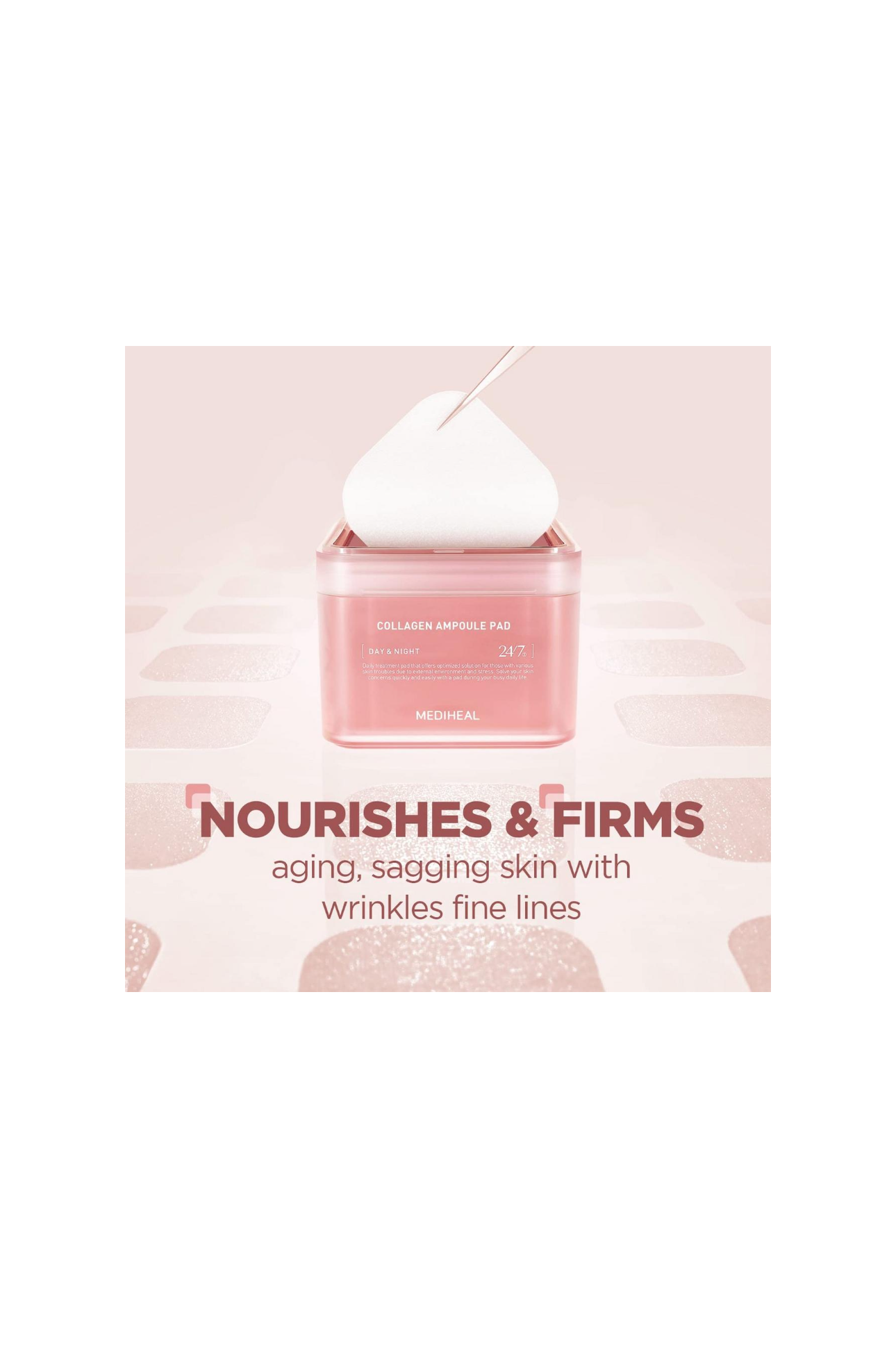 MEDIHEAL Collagen Ampoule Pad 100-count + 100-count refill Set