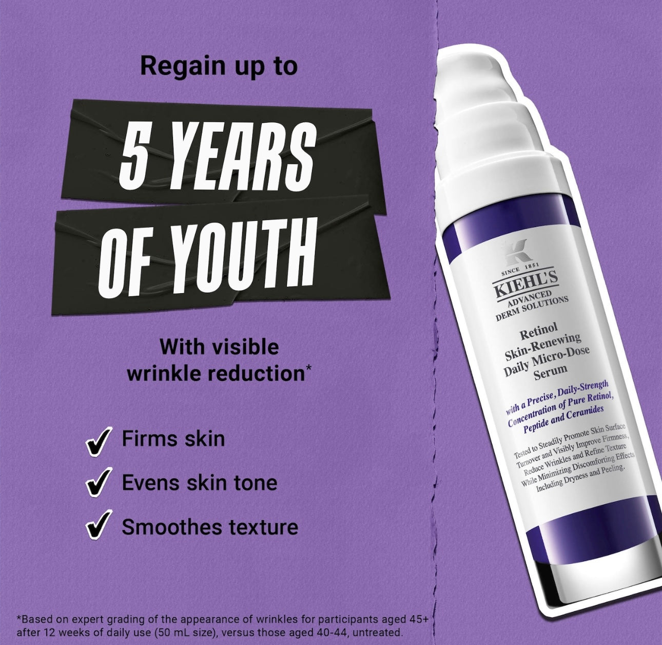 Kiehl’s- Micro-Dose Retinol Serum with Ceramides & Peptide