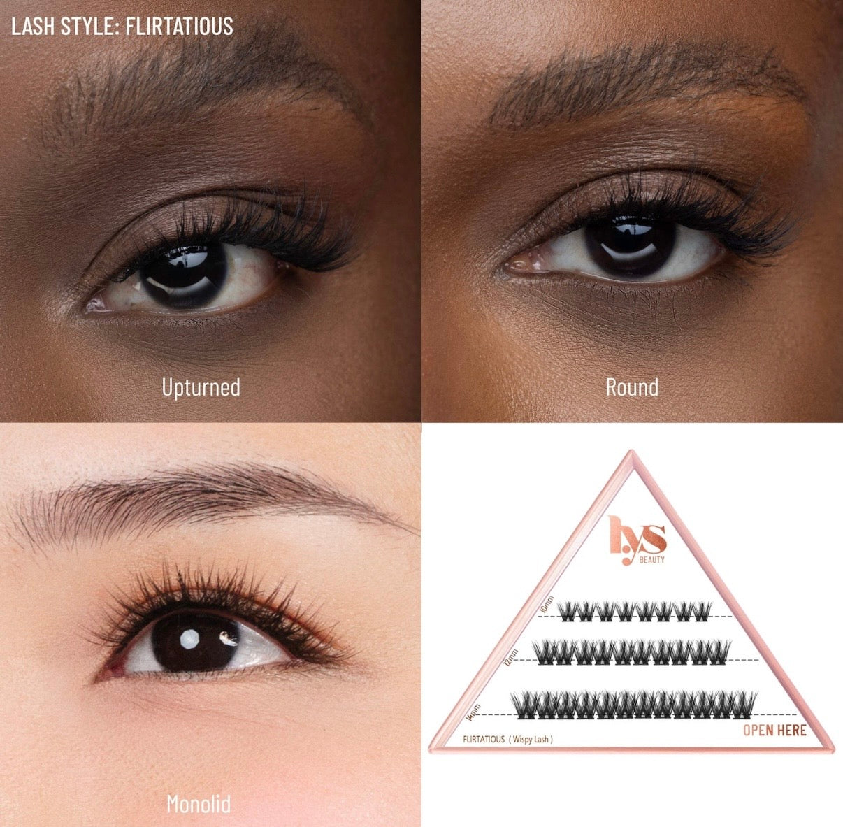 LYS BEAUTY- Uplifted Press & Go False Lash Clusters