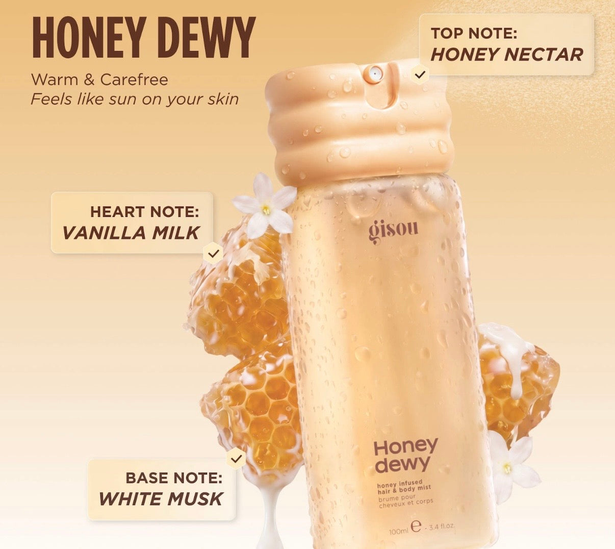 Gisou- Honey Infused Hair & Body Mist