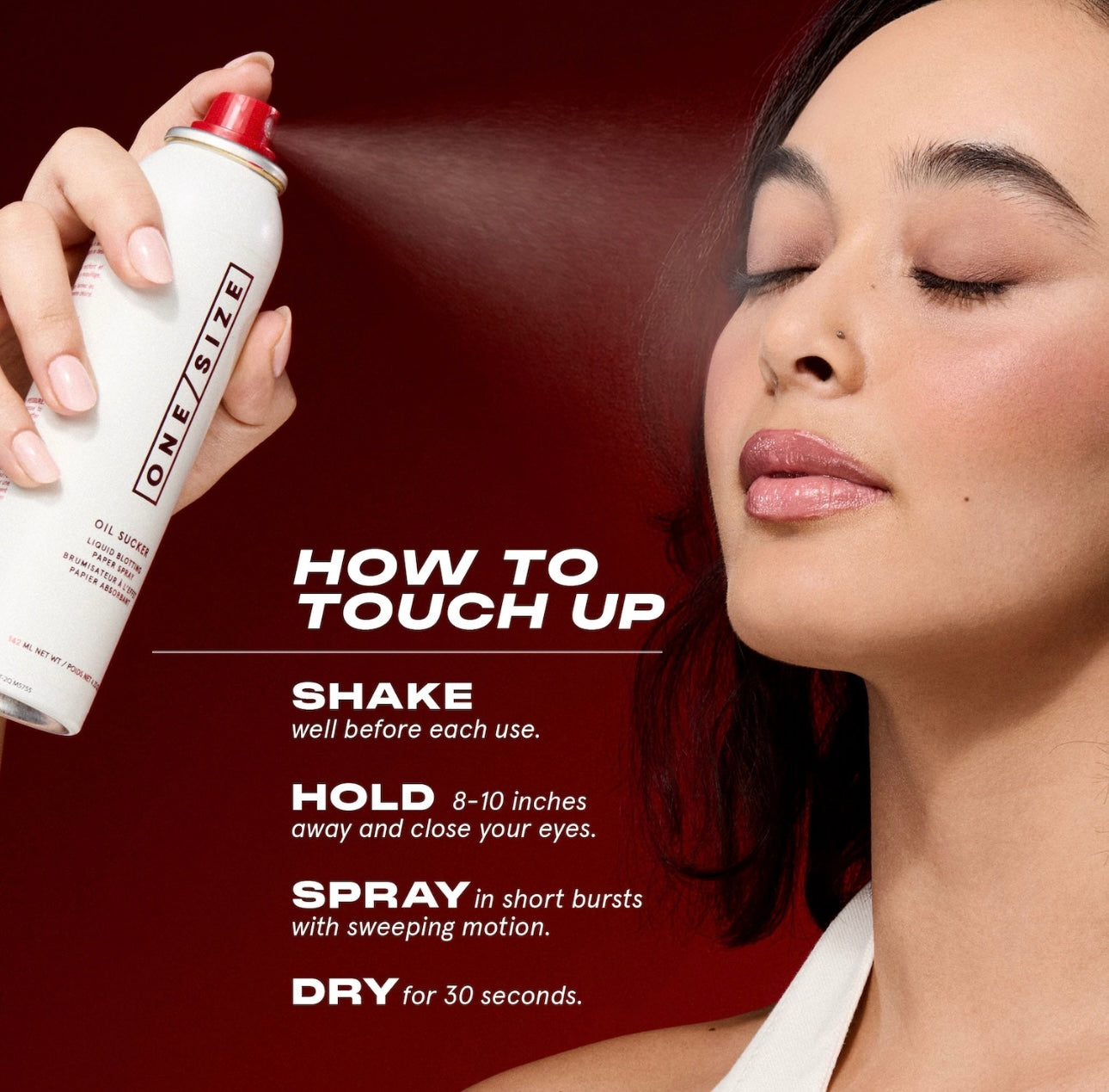 ONE/SIZE- BY PATRICK STARRR Oil Sucker Liquid Blotting Paper Touch Up Spray