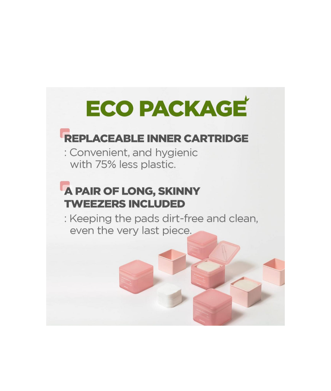 MEDIHEAL Collagen Ampoule Pad 100-count + 100-count refill Set