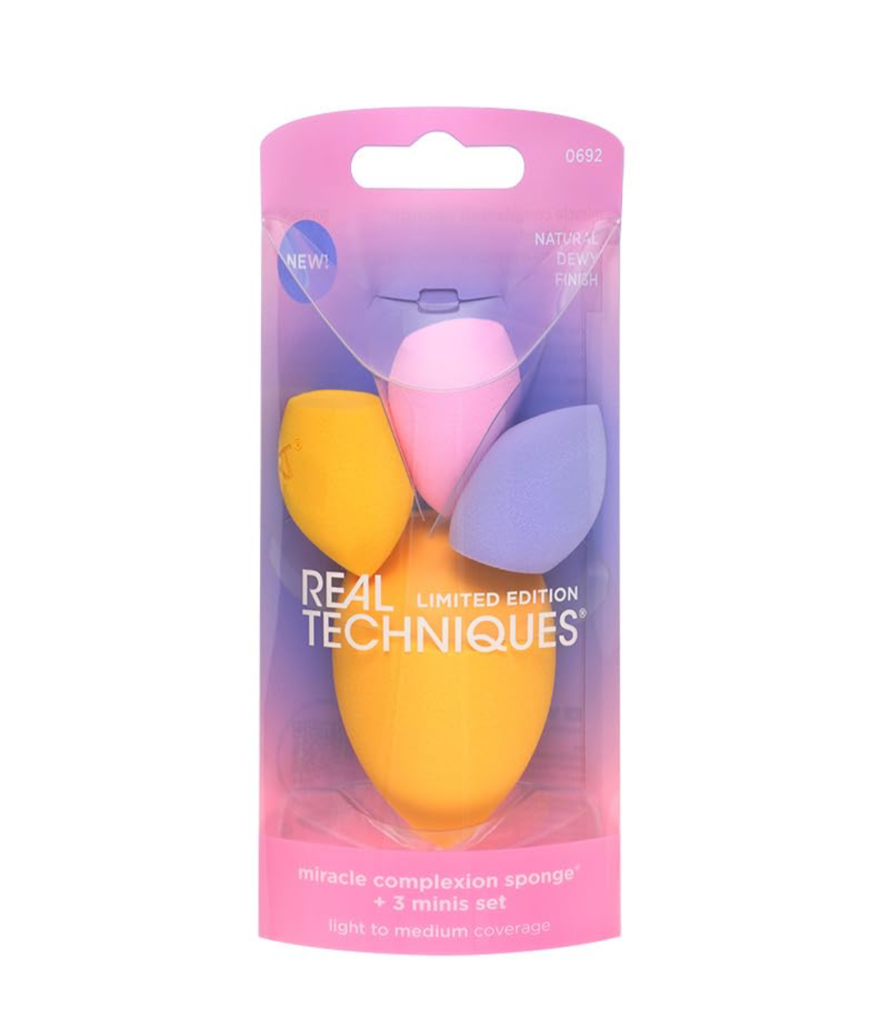 Real Techniques- Miracle Complexion Sponge + 3 Minis Kit, 4 Piece Set LIMITED EDITION