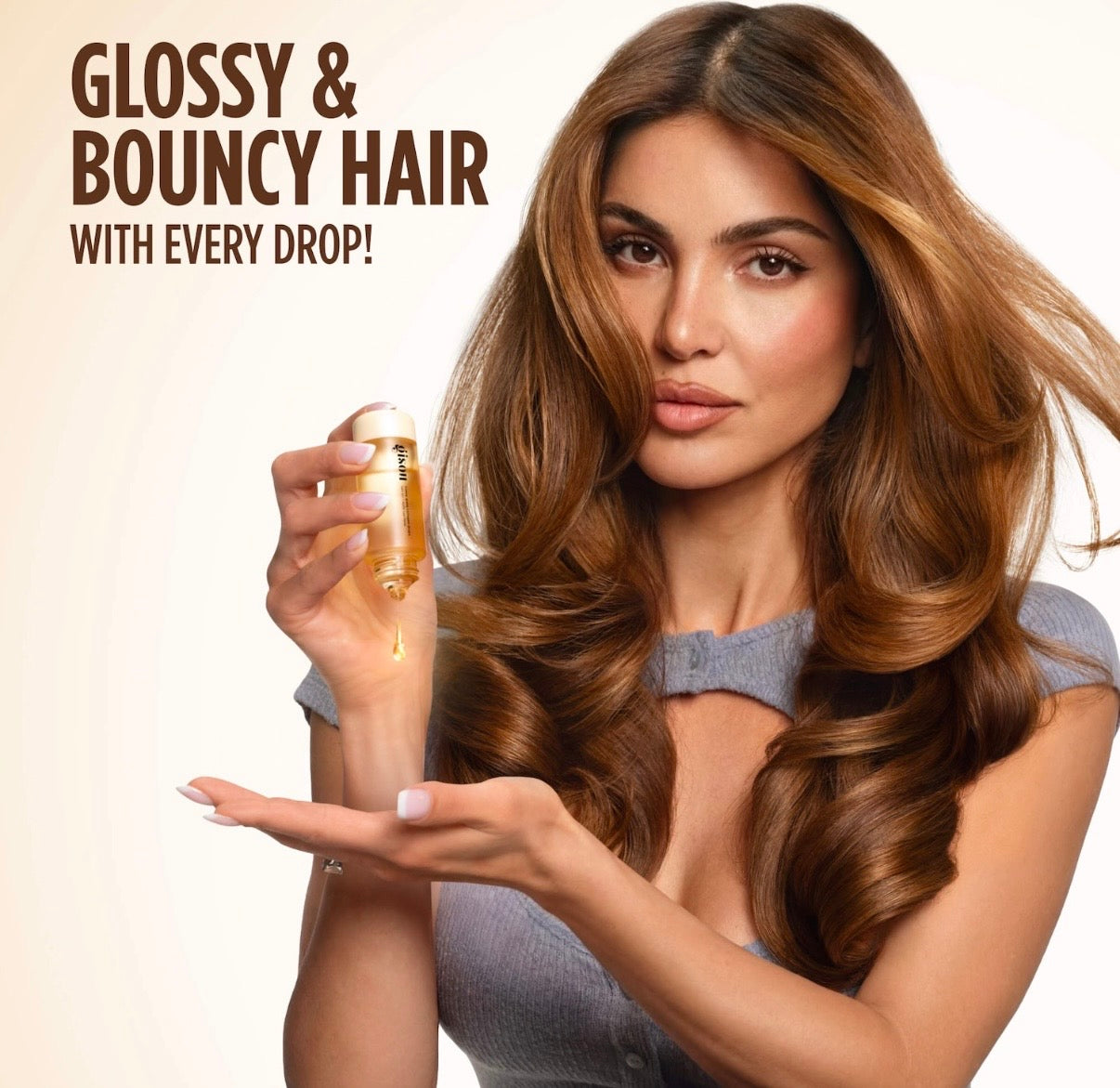 Gisou- Honey Gloss Collagen Drops Hair Oil for Fine to Medium Hair