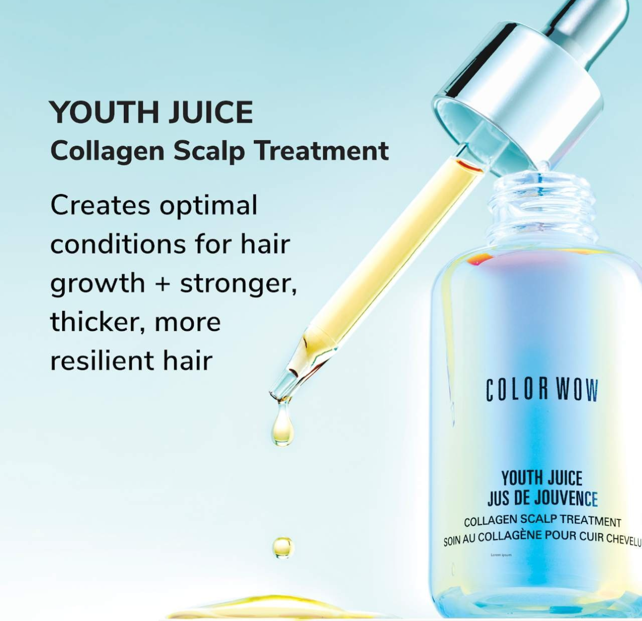 COLOR WOW- Youth Juice Collagen Scalp Serum for Thinning Hair