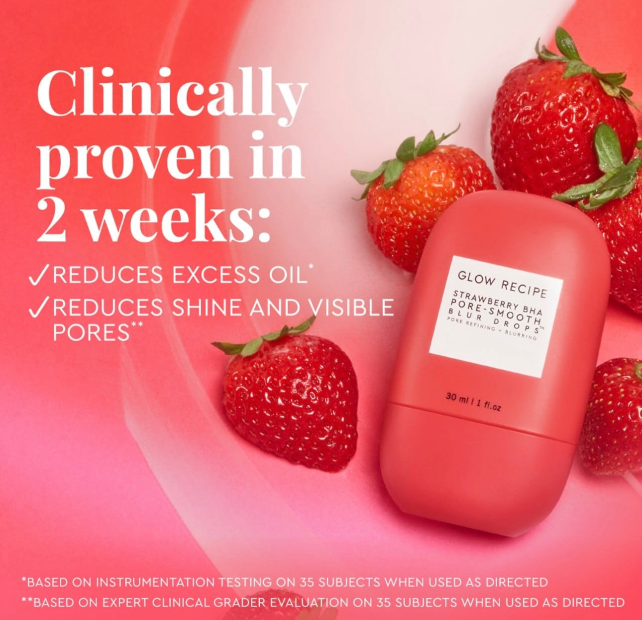 Glow Recipe- STRAWBERRY BHA
PORE - SMOOTH BLUR DROPS™