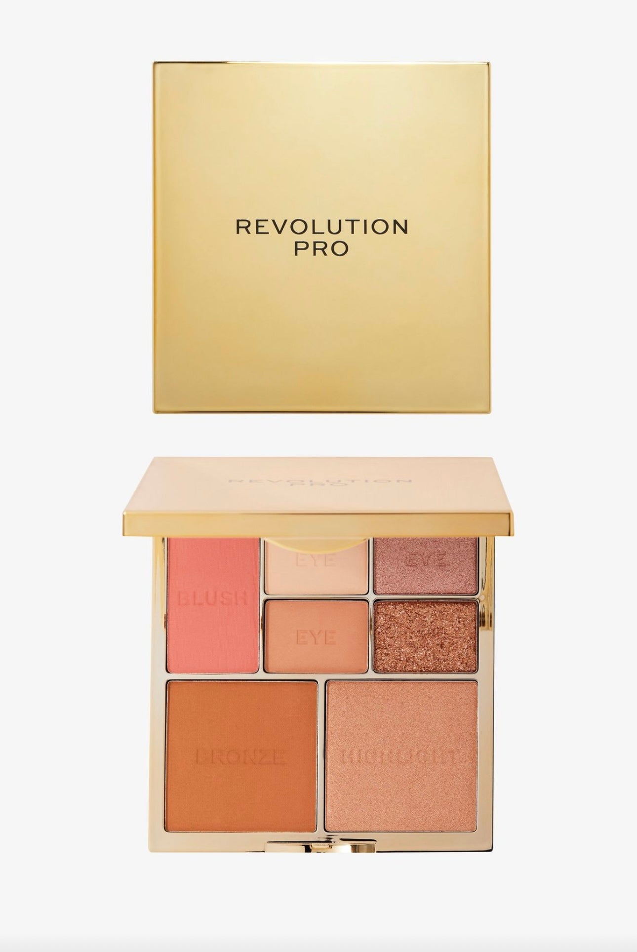 Revolution- Pro Iconic Eye & Cheek Palette ( Eyeshadow, Blush, Bronzer & Highlighter )