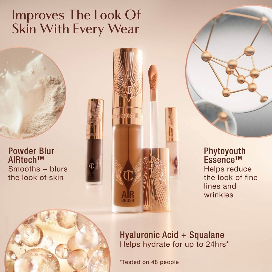 Charlotte Tilbury- Airbrush Flawless Crease Proof Long Wear Blur Concealer