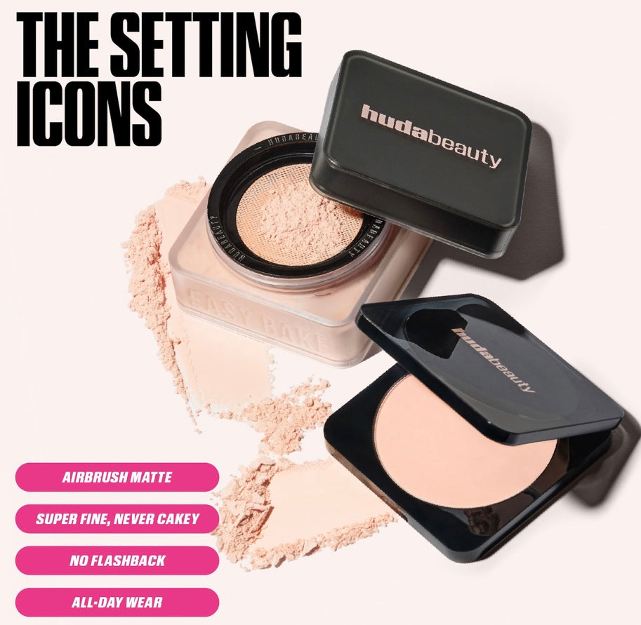 Huda Beauty- Easy Bake Airbrush Matte Pressed Setting Powder