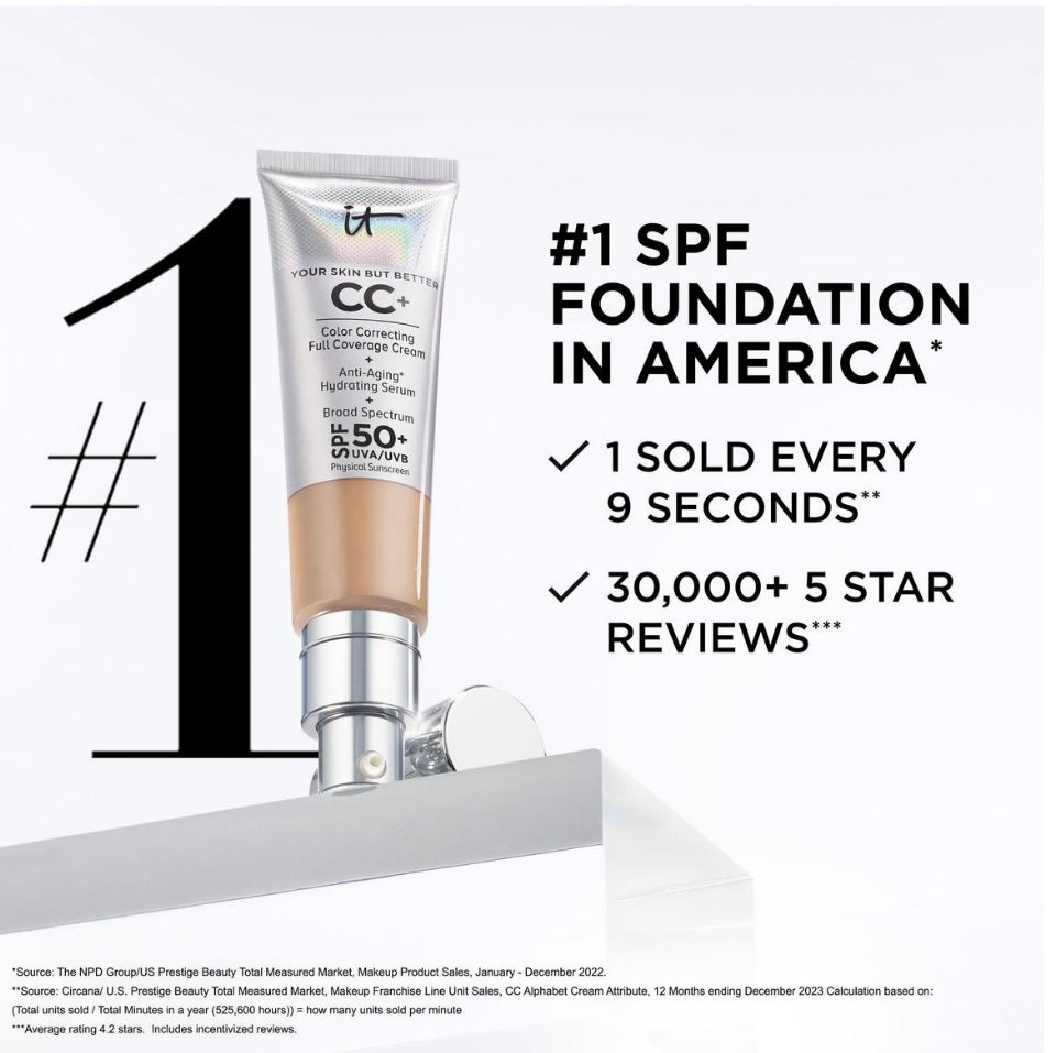 IT Cosmetics- CC+ Cream With SPF 50+