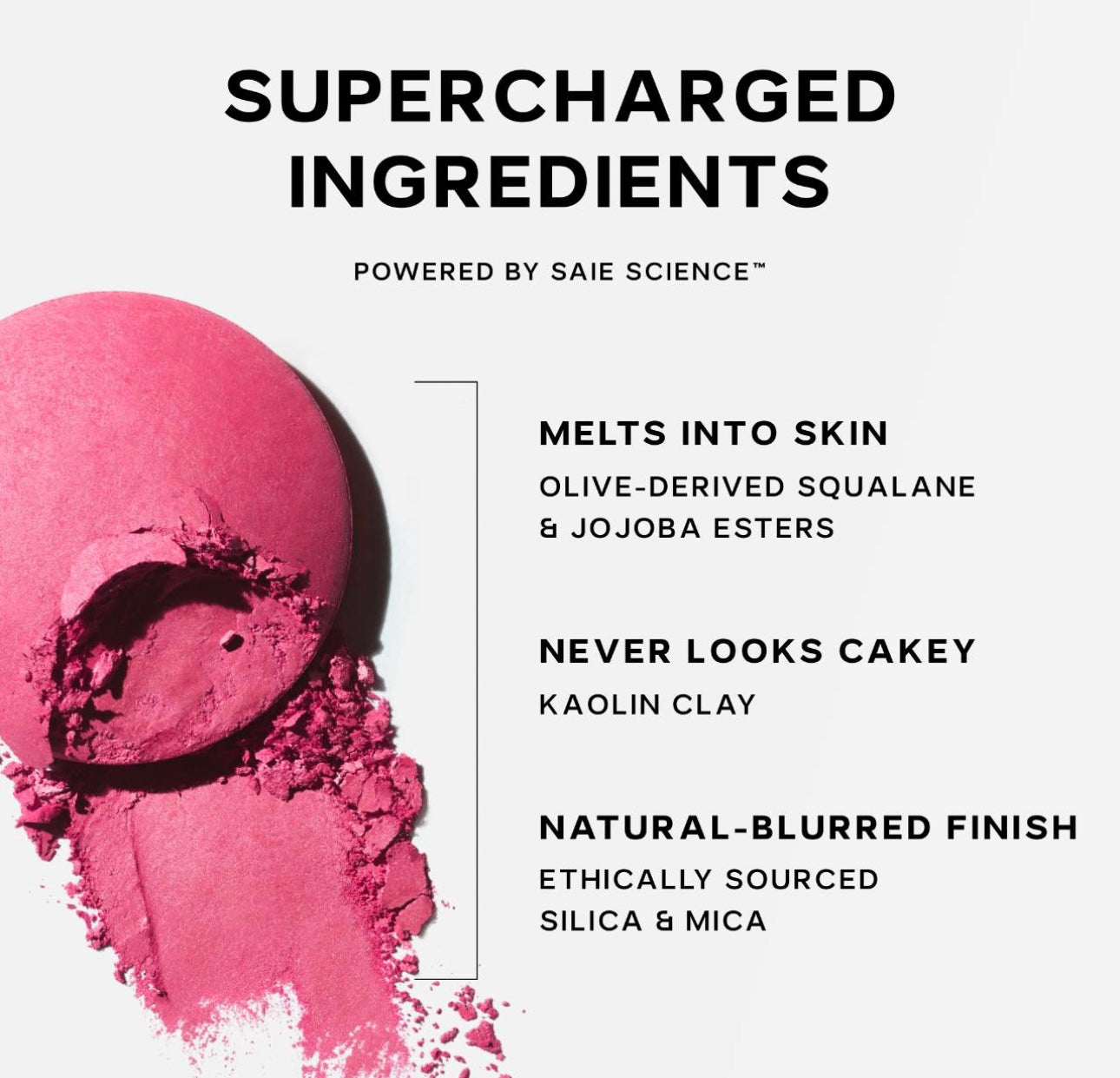 Saie- SuperSuede™ Radiant Talc-Free Baked Powder Blush