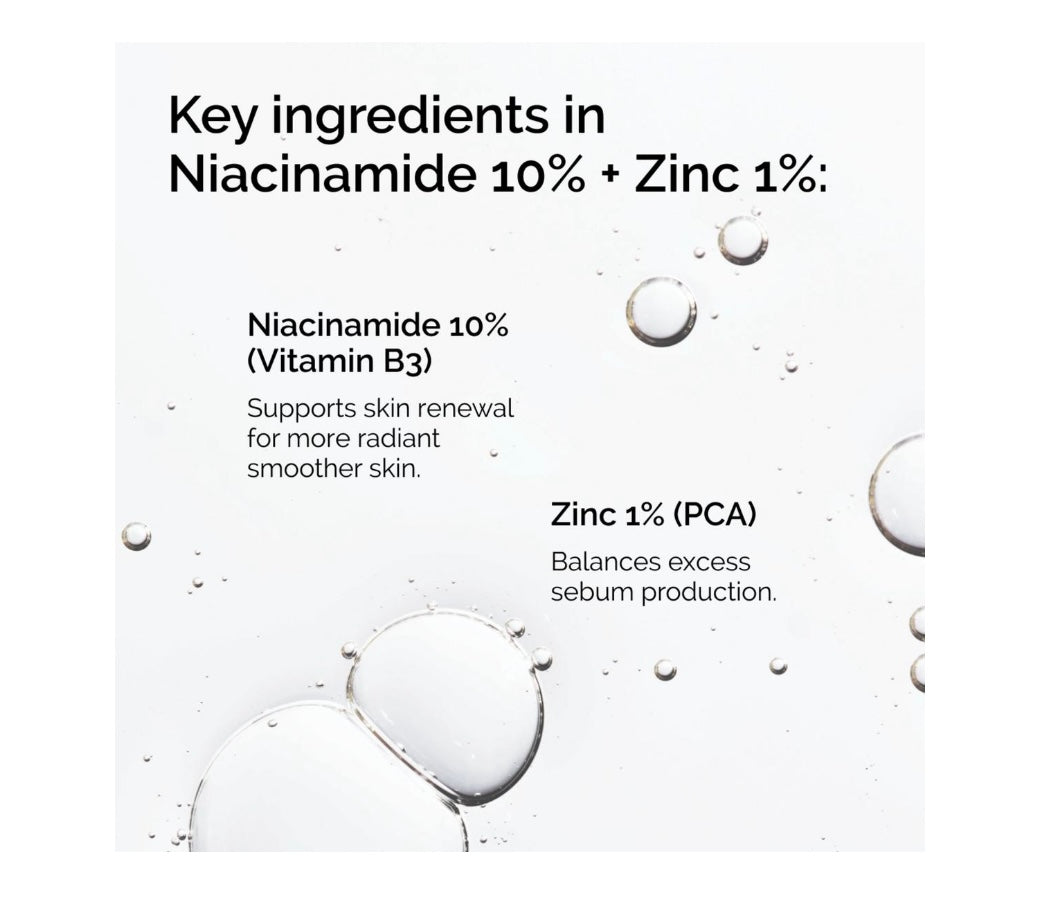 The Ordinary- Niacinamide 10% + Zinc 1% Brightening Serum