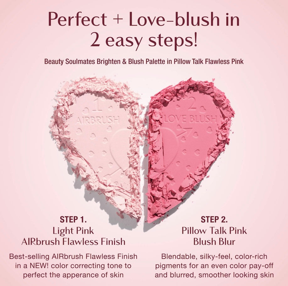 Charlotte Tilbury- Pillow Talk Beauty Soulmates Brighten & Blush Powder Palette